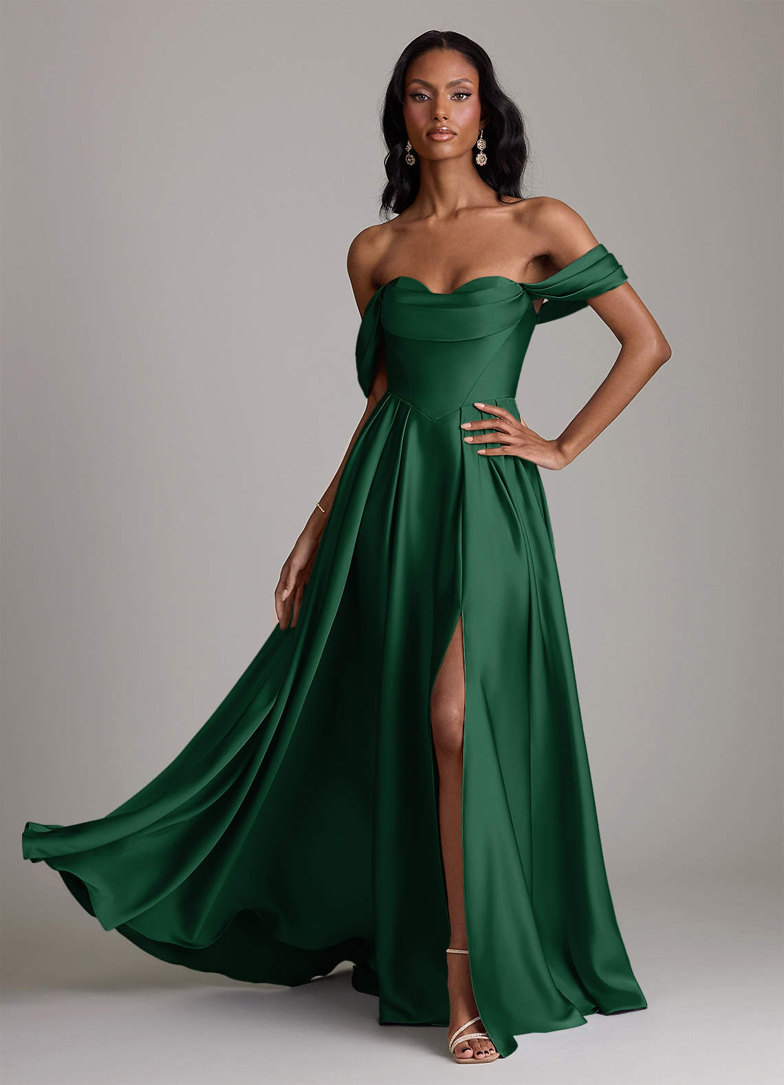 butter cream bridesmaid dress One Shoulder Chiffon Buttercream Length dneill The Ultimate Flex ~, Size:6.5 W