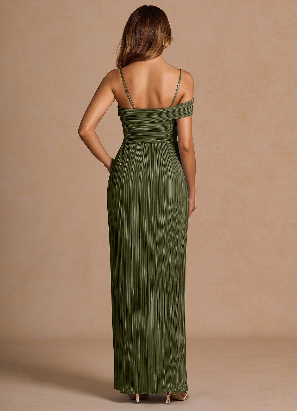 Isolde Moss Green Maxi Dress image5