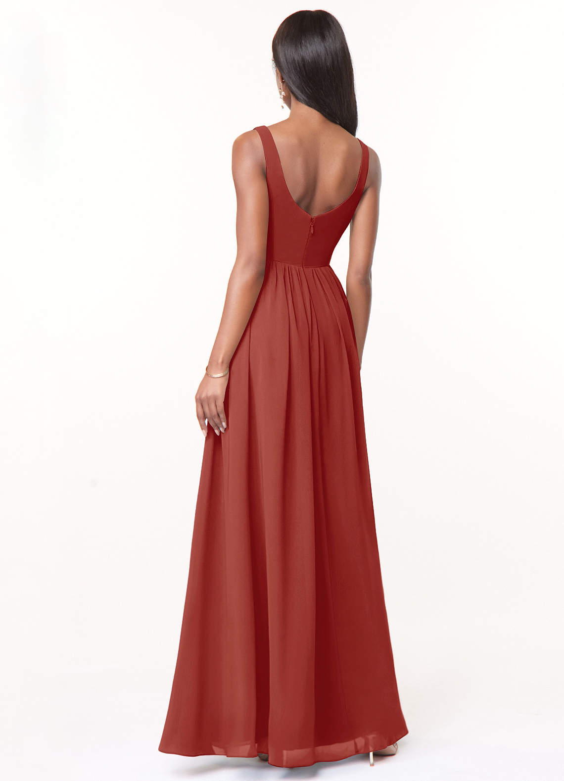 Terracotta Azazie Keyla Bridesmaid Dresses | Azazie