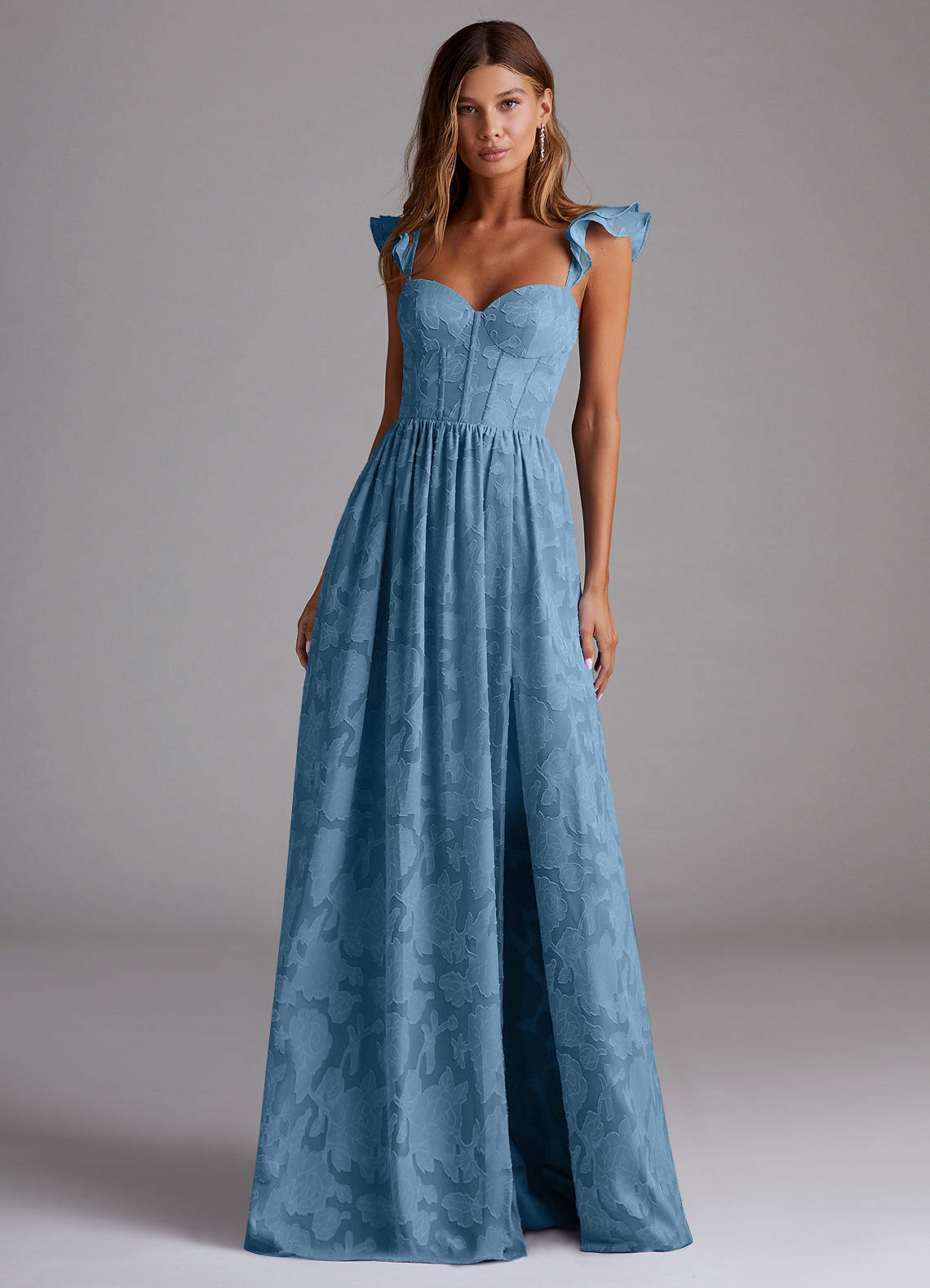 green emerald velvet dress Corset Maxi Dress main image 0