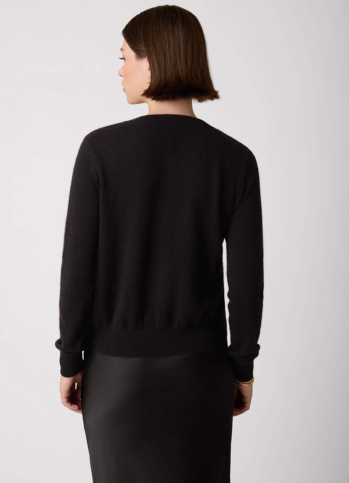 front Cárdigan corto 100% cachemira