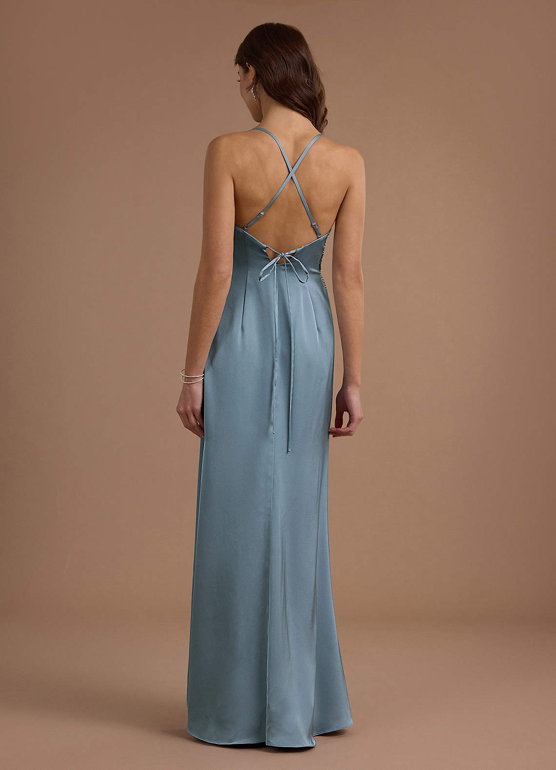 Maxi jurk Eri Poederblauw image1