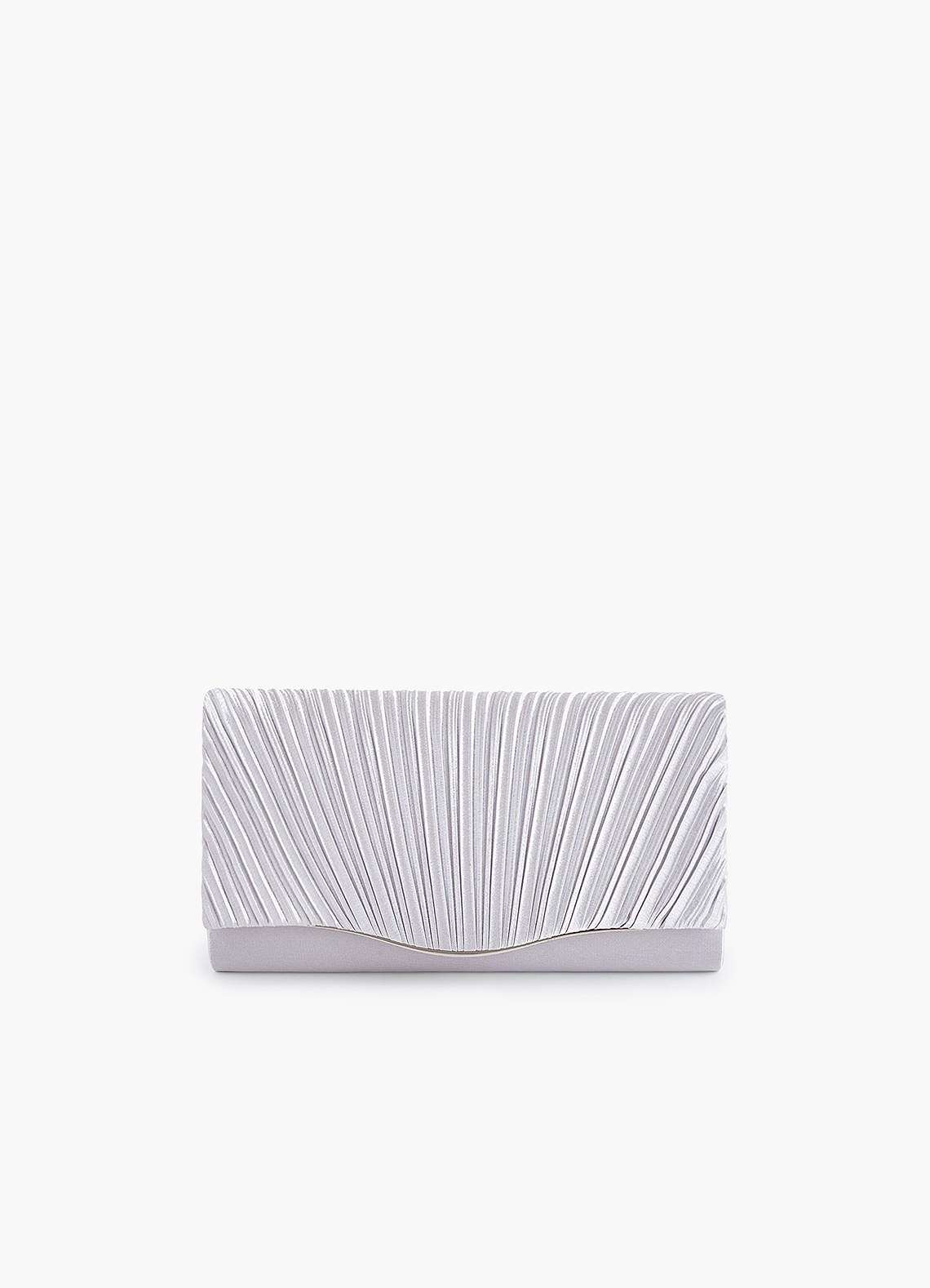 front Pleated Flat Clutch Bag