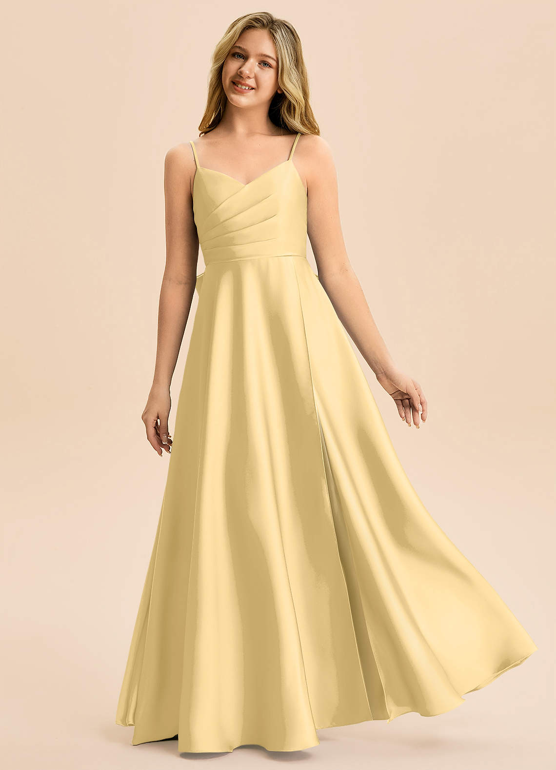 silk green dress with sleeves Caitlyn Emerald Satin Midi Dress: Flutter Sleeves, Ruched Slit 906 main image 0