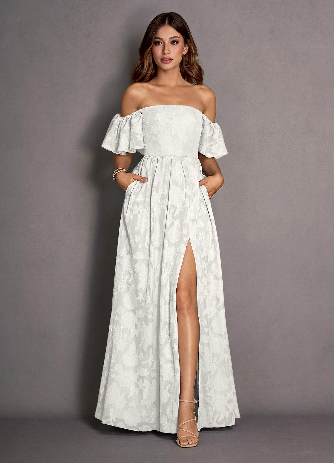 Kallista White Maxi Dress