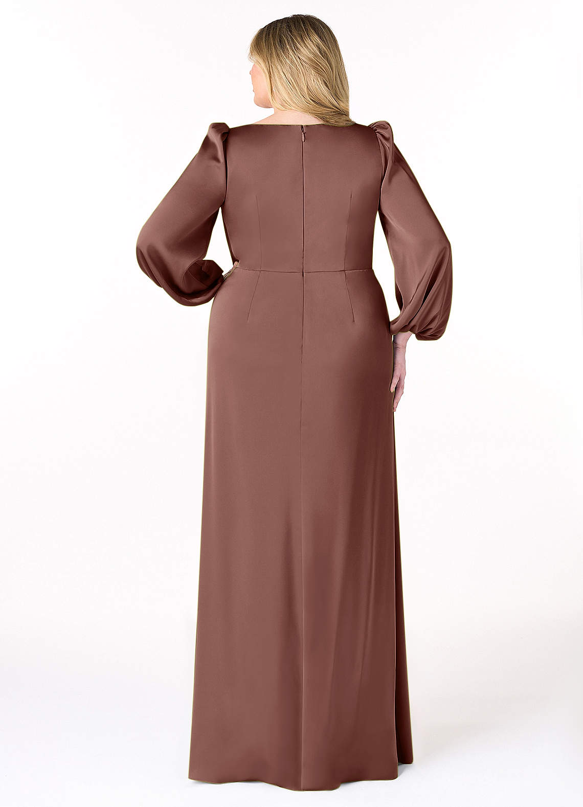 Azazie Mel Ready to Ship Rust Stretch Satin Bridesmaid Dresses | Azazie Azazie Mel Ready to Ship Rust Stretch Satin Bridesmaid Dresses | Azazie