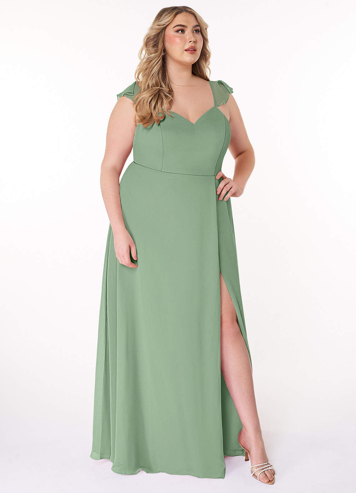 Azazie Everett Matcha Bridesmaid Dresses | Azazie