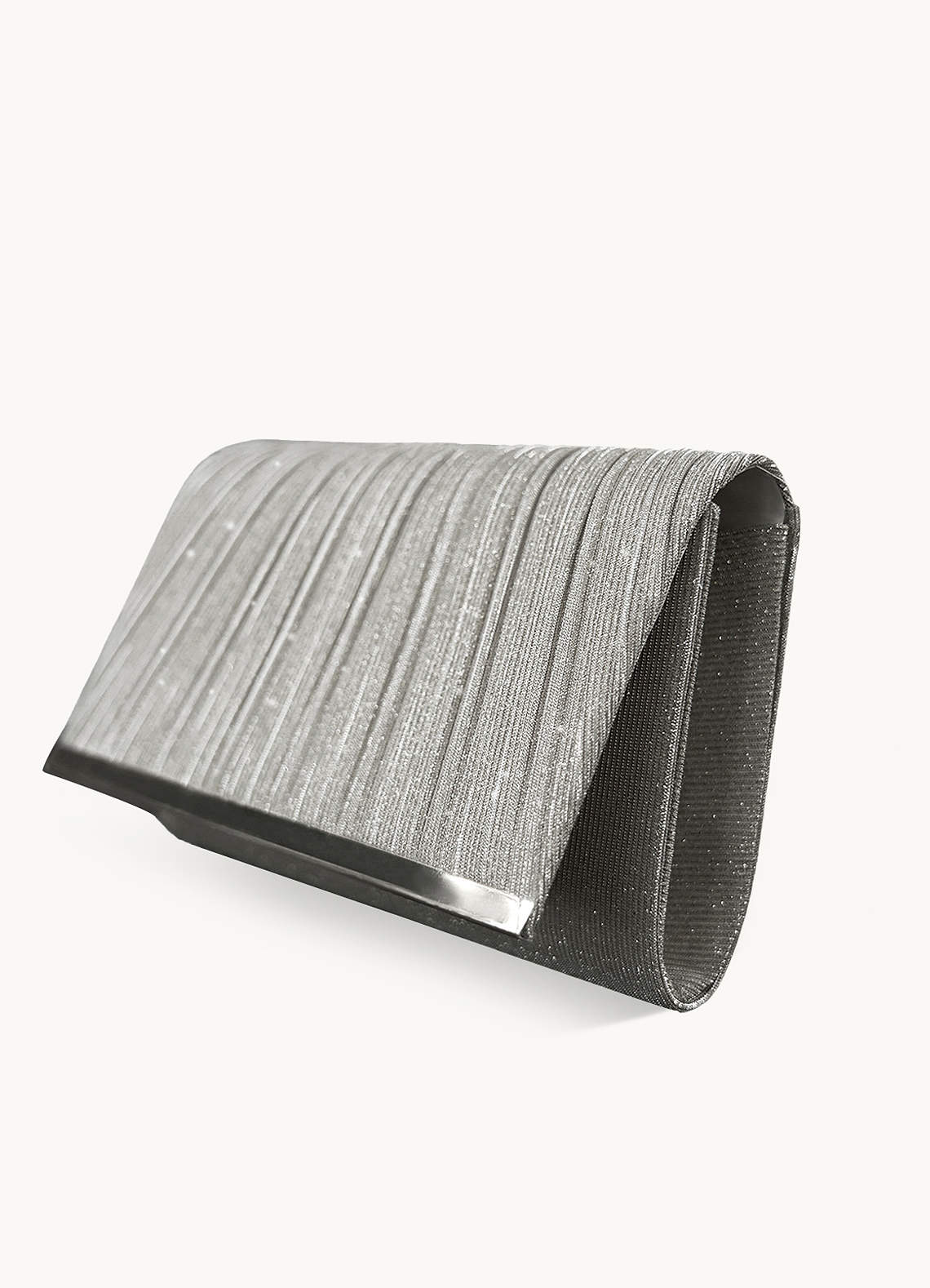 front Pleats Elegant Clutch Bag