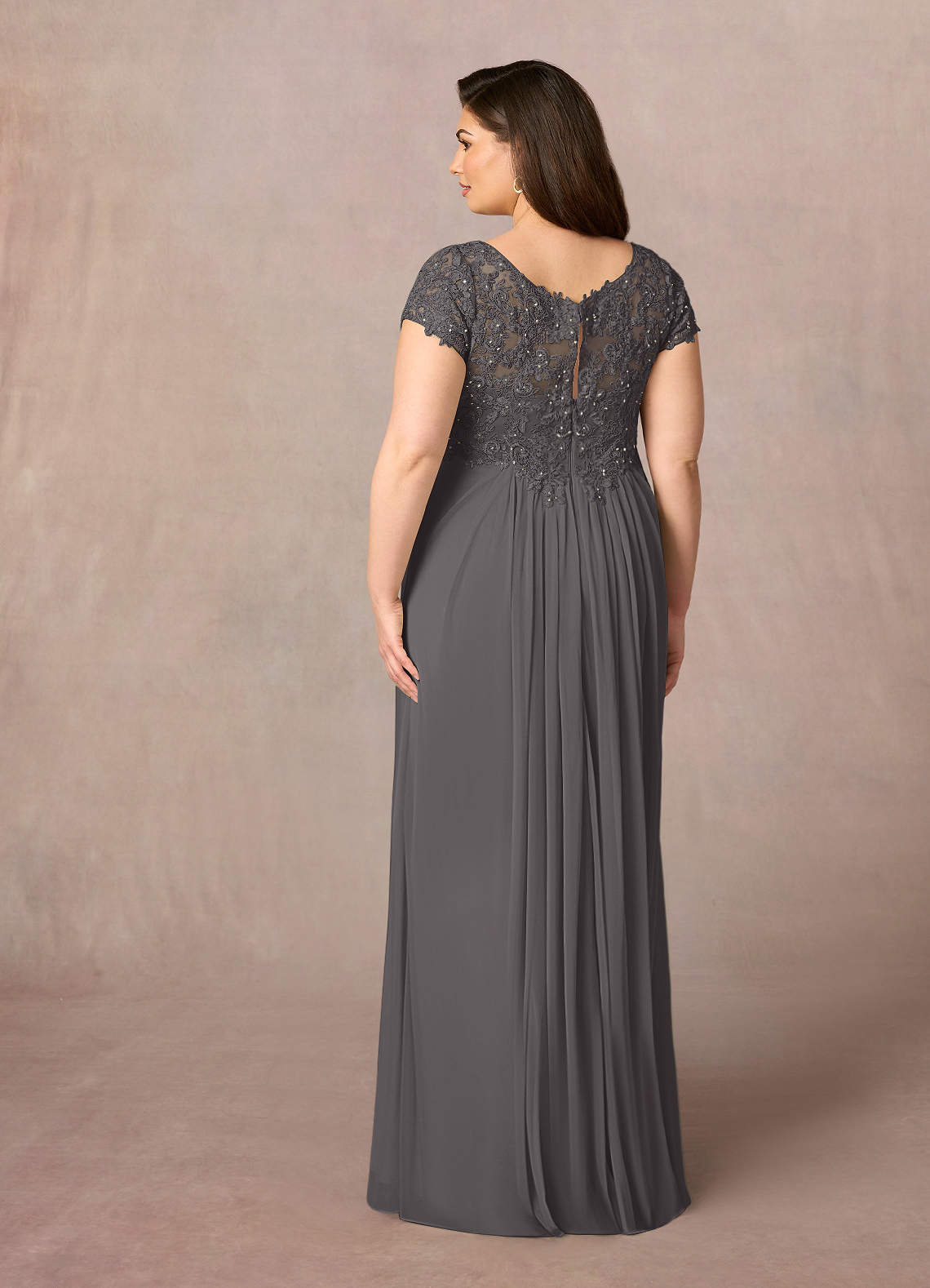 open lace back dress Sherri Hill 55362 - Long Sheath Dress