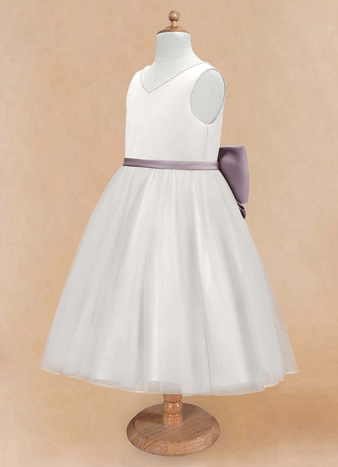 Azazie Seline Ivory Dusk A-Line Bow Tulle Dress | Azazie Azazie Seline Ivory Dusk A-Line Bow Tulle Dress | Azazie