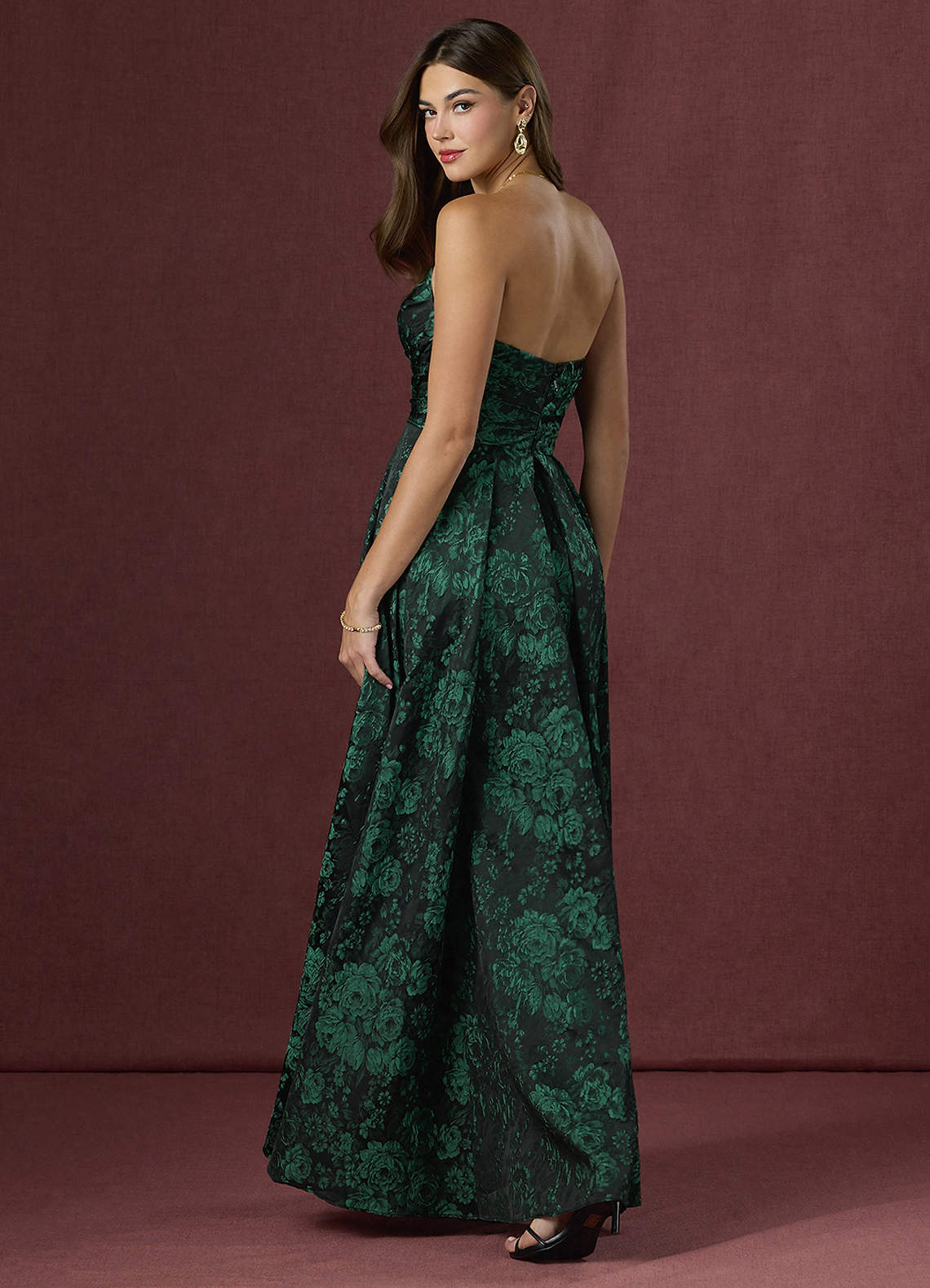 Ophelia Black Emerald Gown Ready to Ship | Azazie