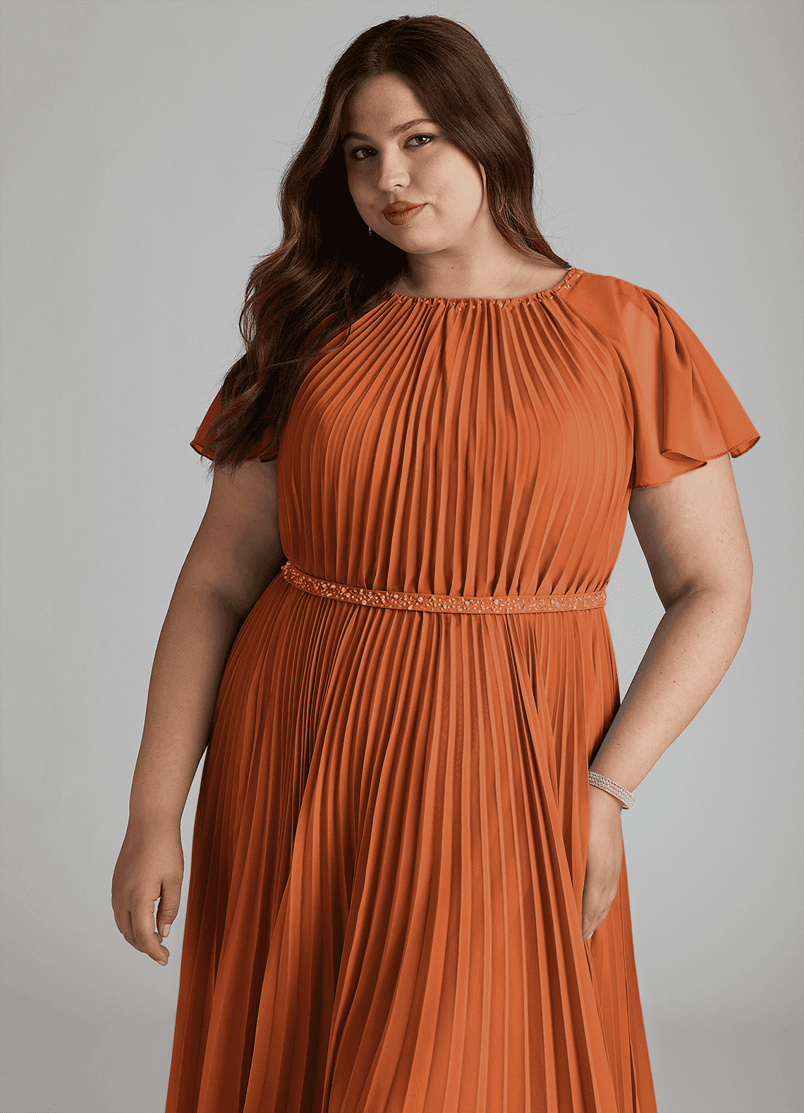 Azazie Kara Final Sale A-Line Pleated Chiffon Floor-Length Dress image14