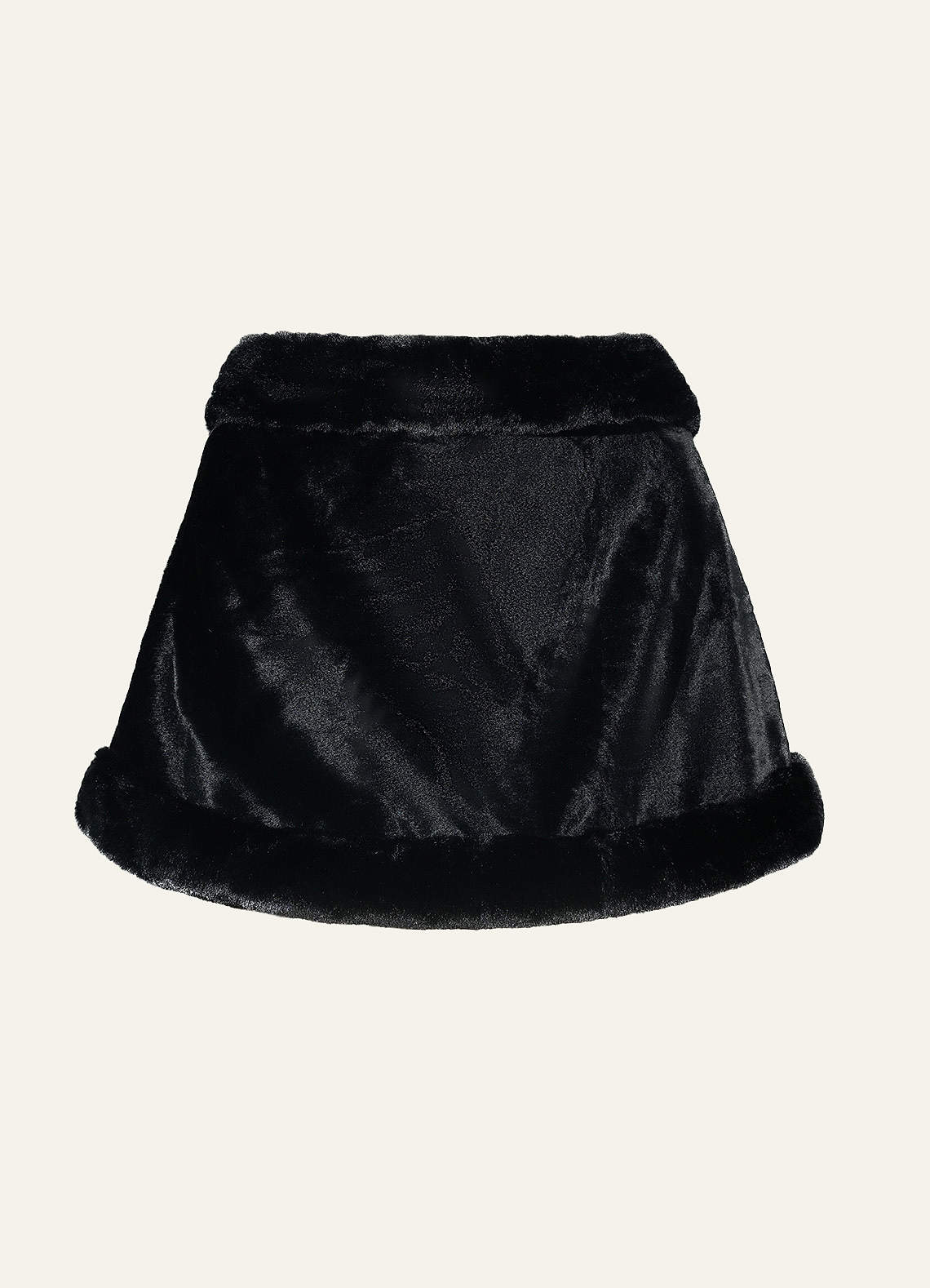 front Grace Style Faux Fur Wrap