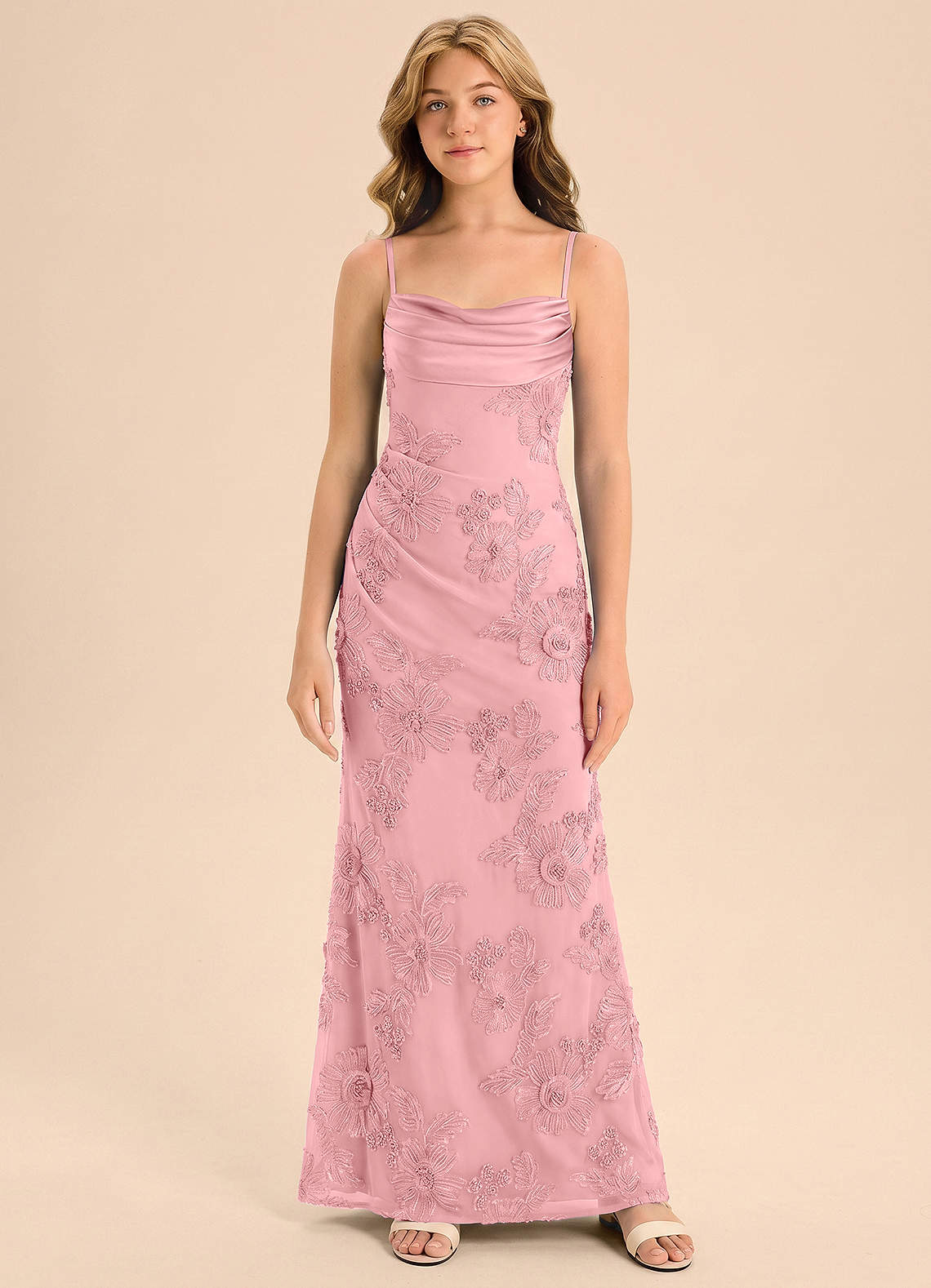 front Azazie Mia Junior Formal Dress