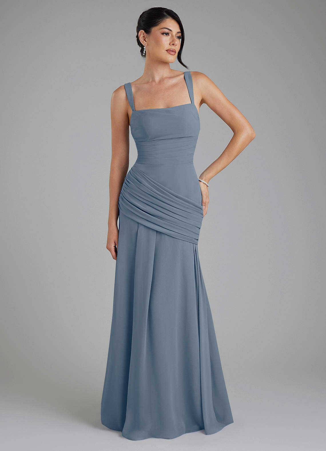 Azazie Toya Twilight Chiffon Bridesmaid Dresses | Azazie