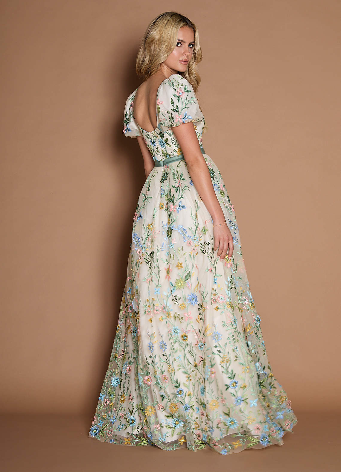 Marisa Maxi Klänning Champagne Multi image3