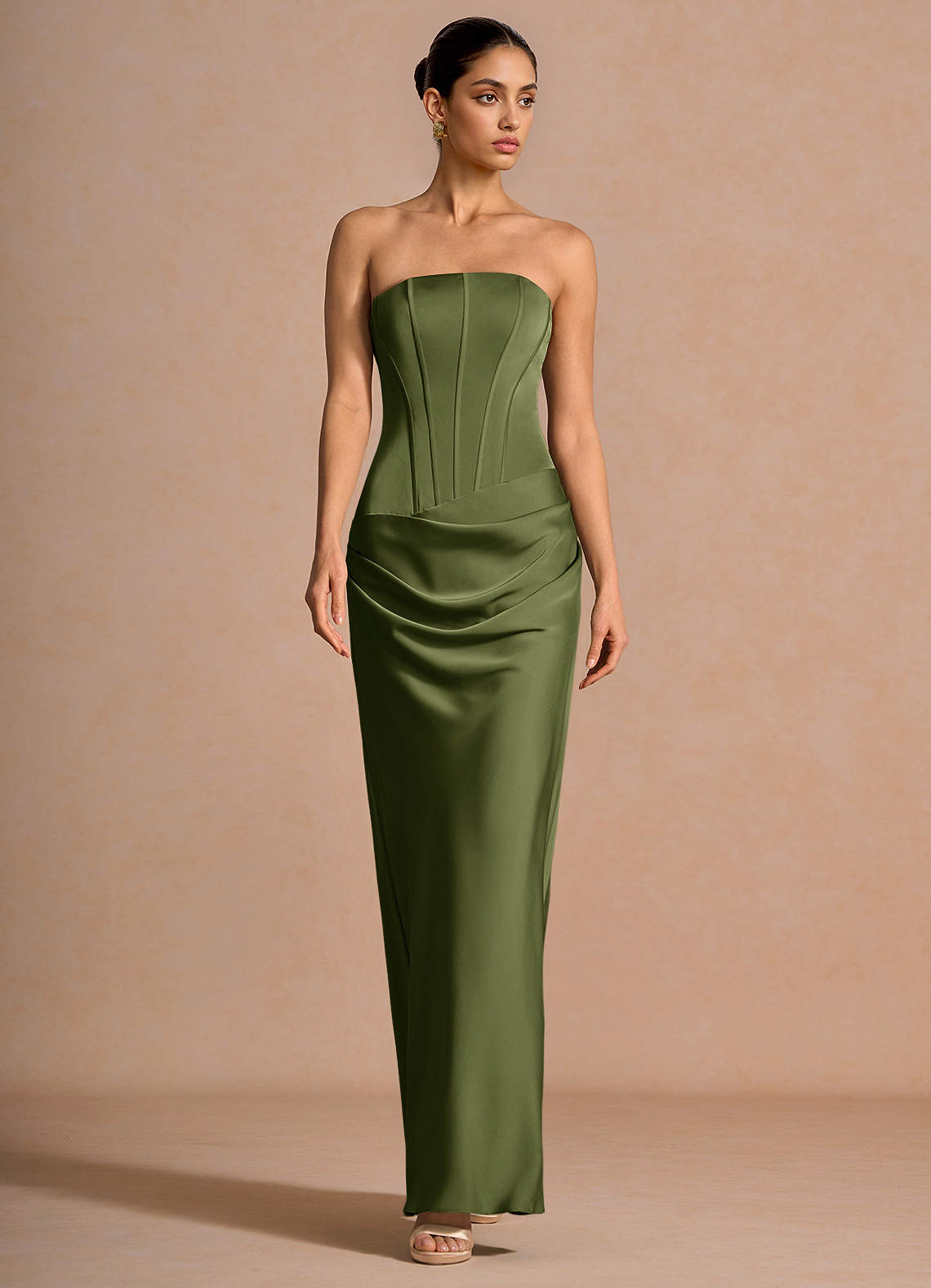 Jorelia Olive Two Piece Set | Azazie