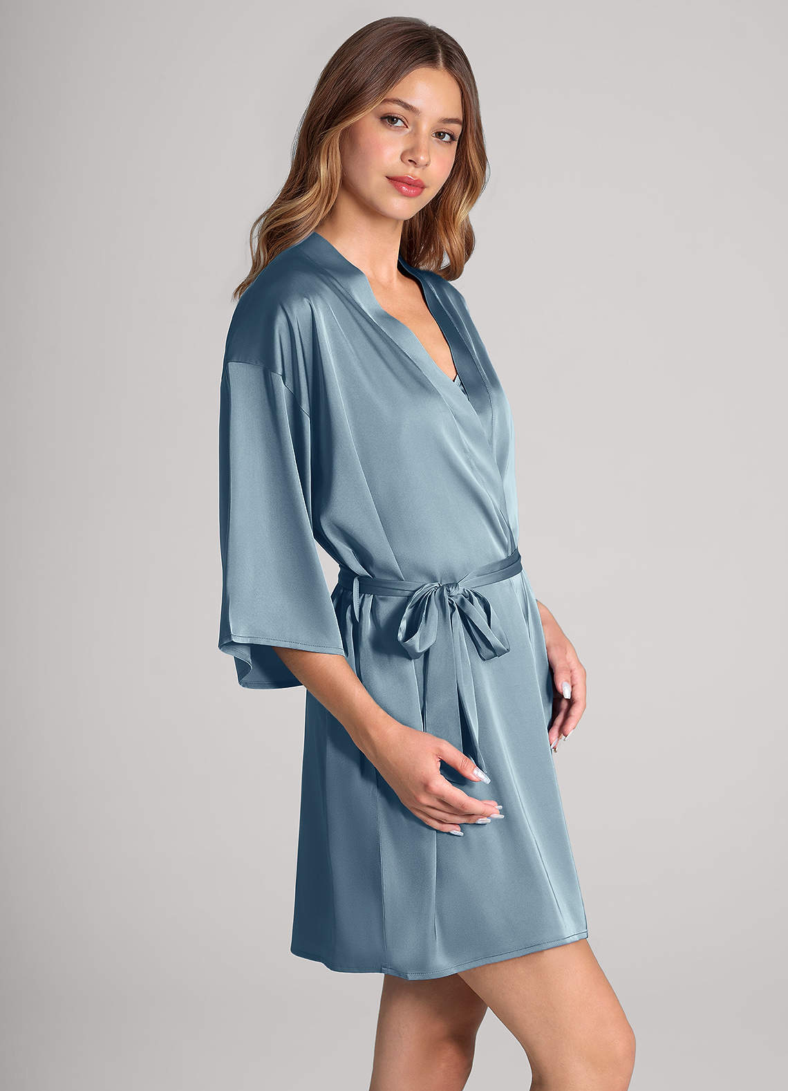 front Classic Satin Robe