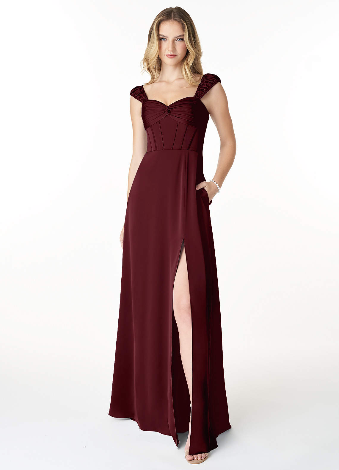 Azazie cabernet hot sale bridesmaid dress