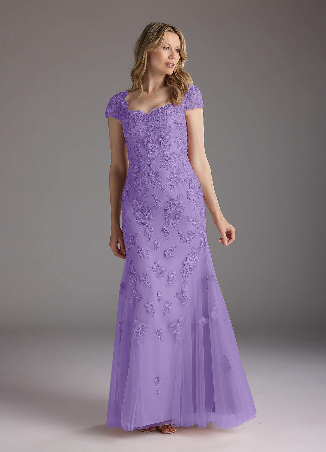 Azazie Marbella Mother of the Bride Dresses Tahiti Mermaid Queen Anne Sequins Lace Dress image1