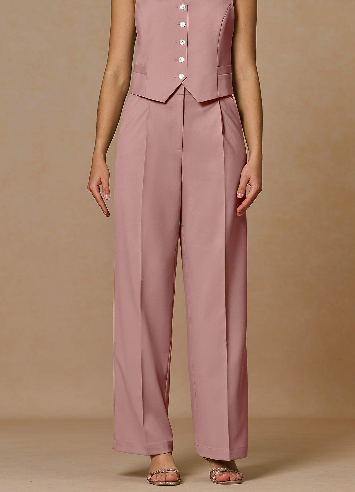 front Rowan Pölyinen Ruusu Refined Weave -tehohousut