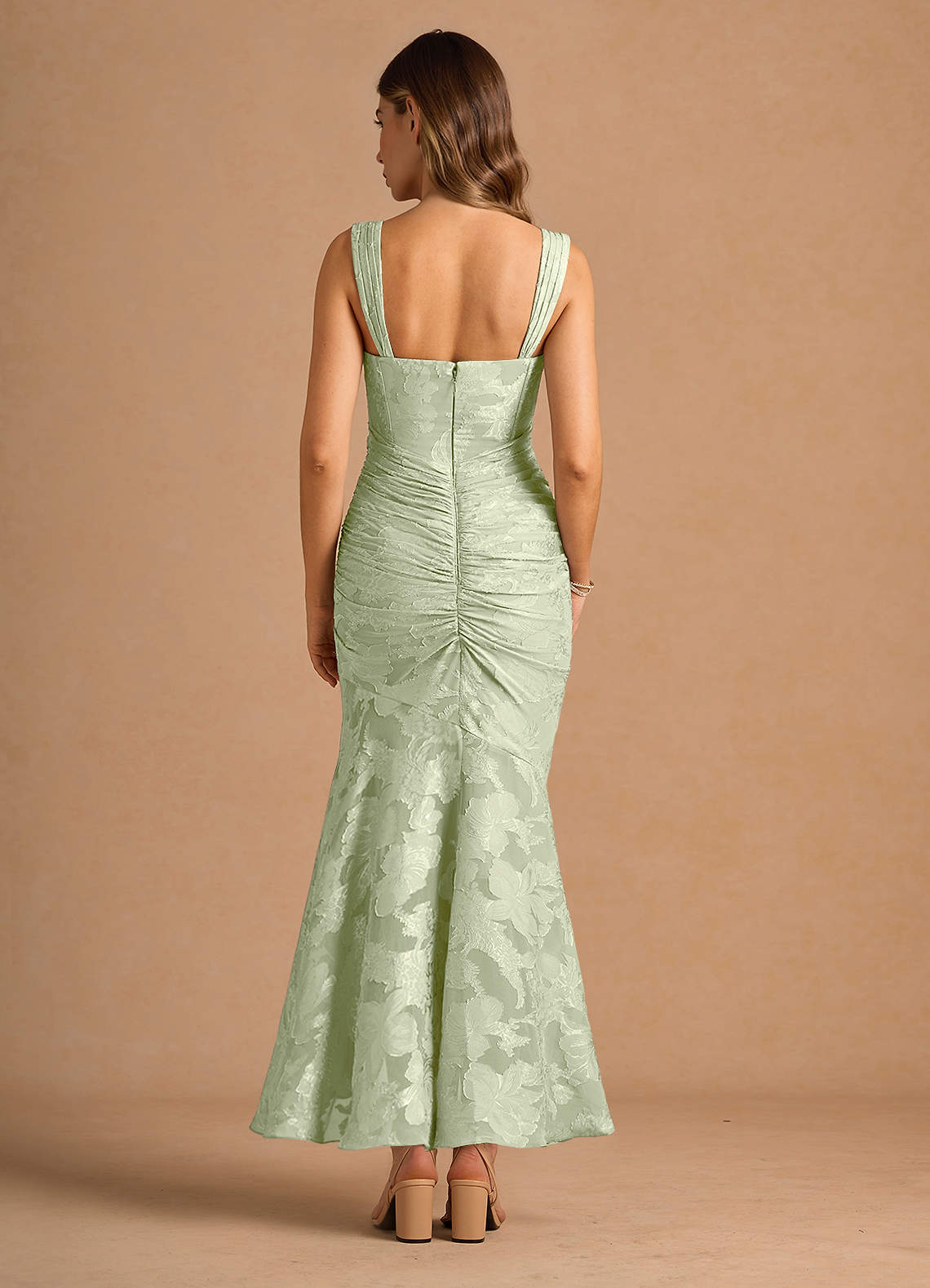 spring green prom dress Posh Peanut Girl's Disney Tiana Tulle Dress in Green, 7Y-8Y, Viscose from Bamboo main image 0