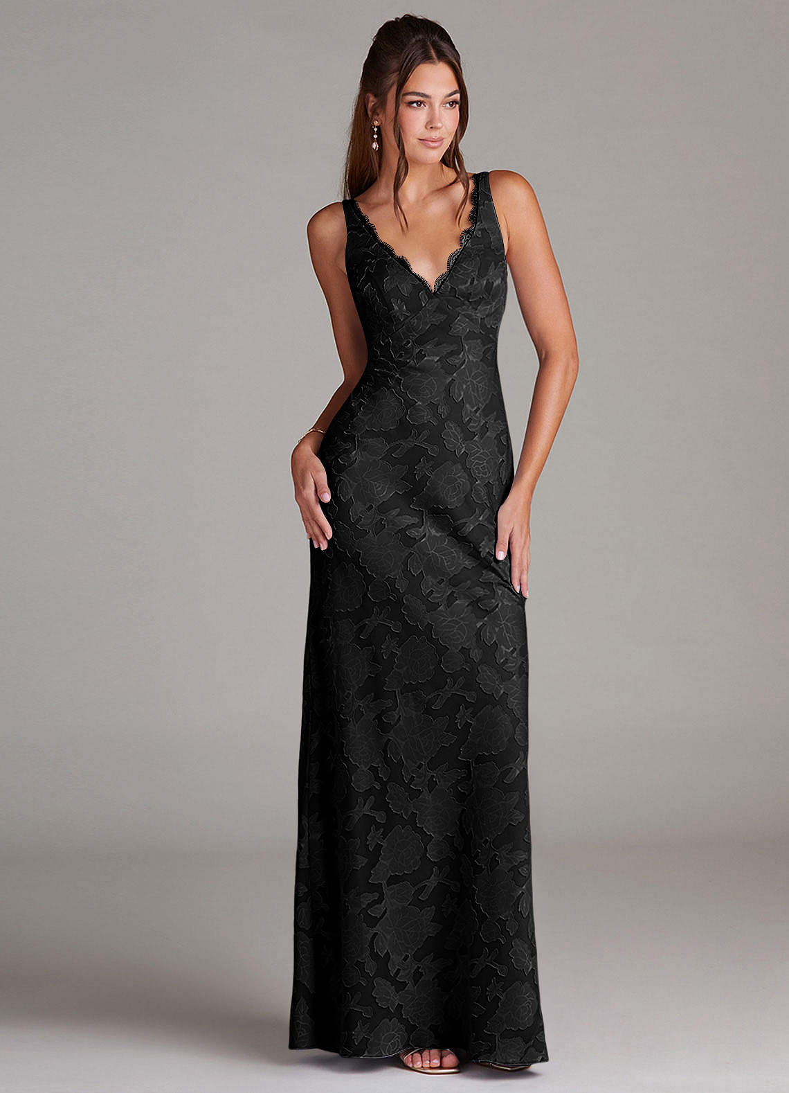 スーツ・フォーマル・ドレス Seem flower lace dress (Black) Seem flower lace dress (Black)