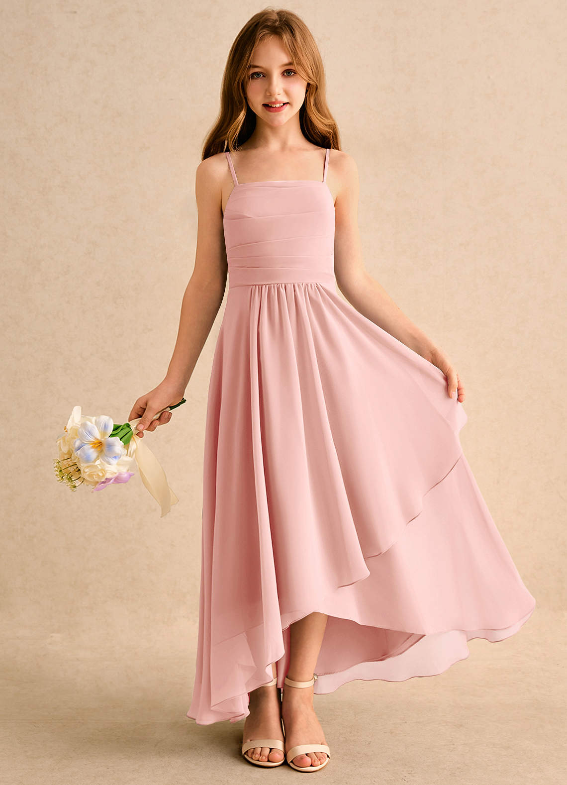 knee length dresses for ladies Pink Shinning Prom Dress, Homecoming Dress ,Formal Dress, Evening Dress,  Dance Dresses, Graduation Party Dress main image 0