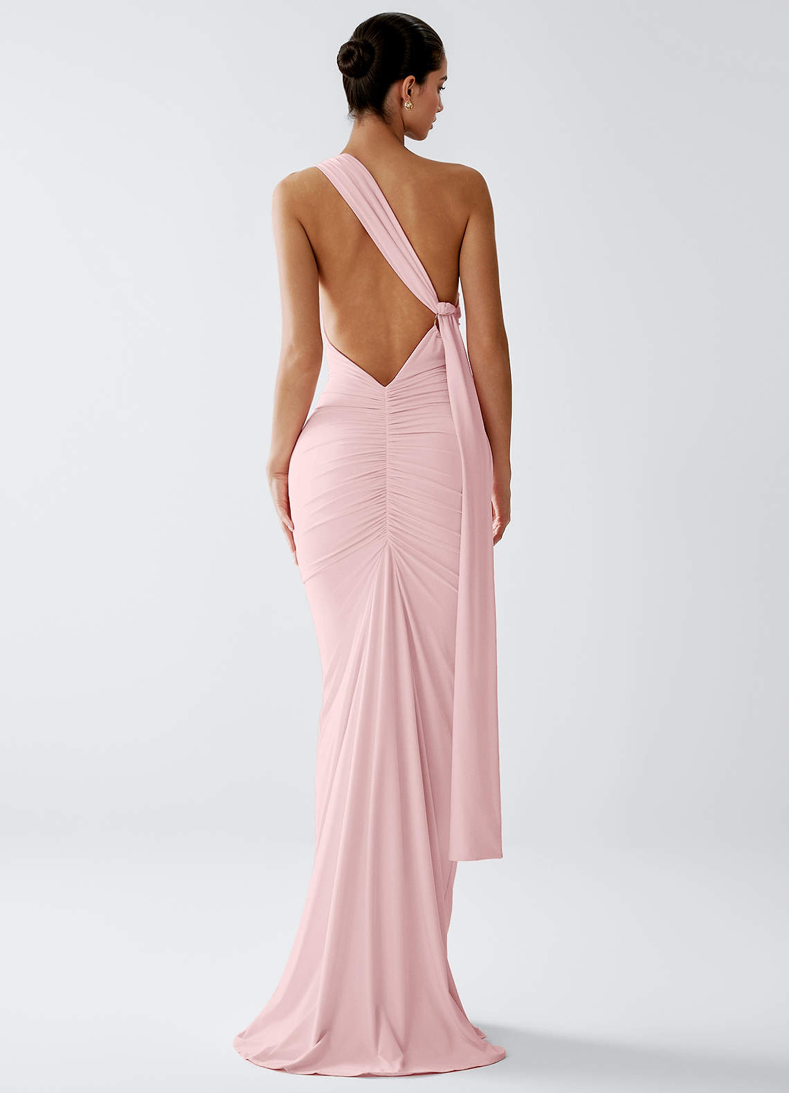 stretch knit maxi dress Antonia Rib Flare Maxi Knit Dress