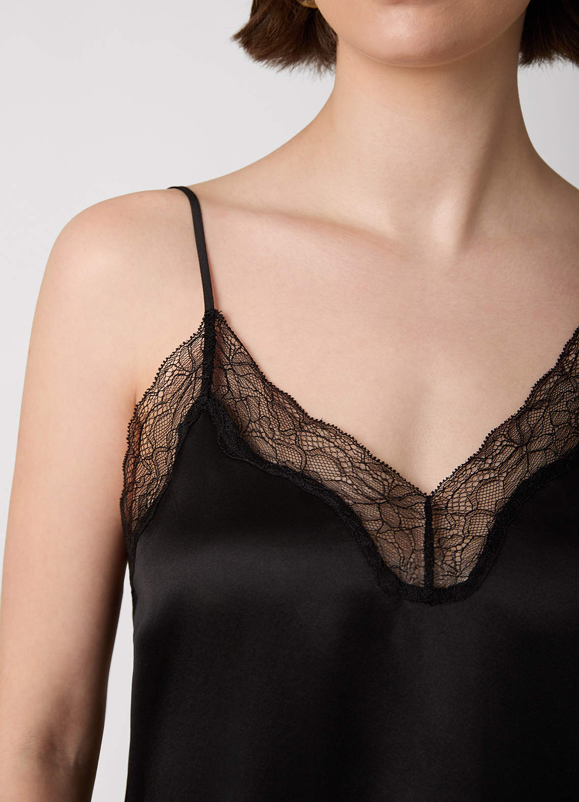 front Camisola 100% seda lavável