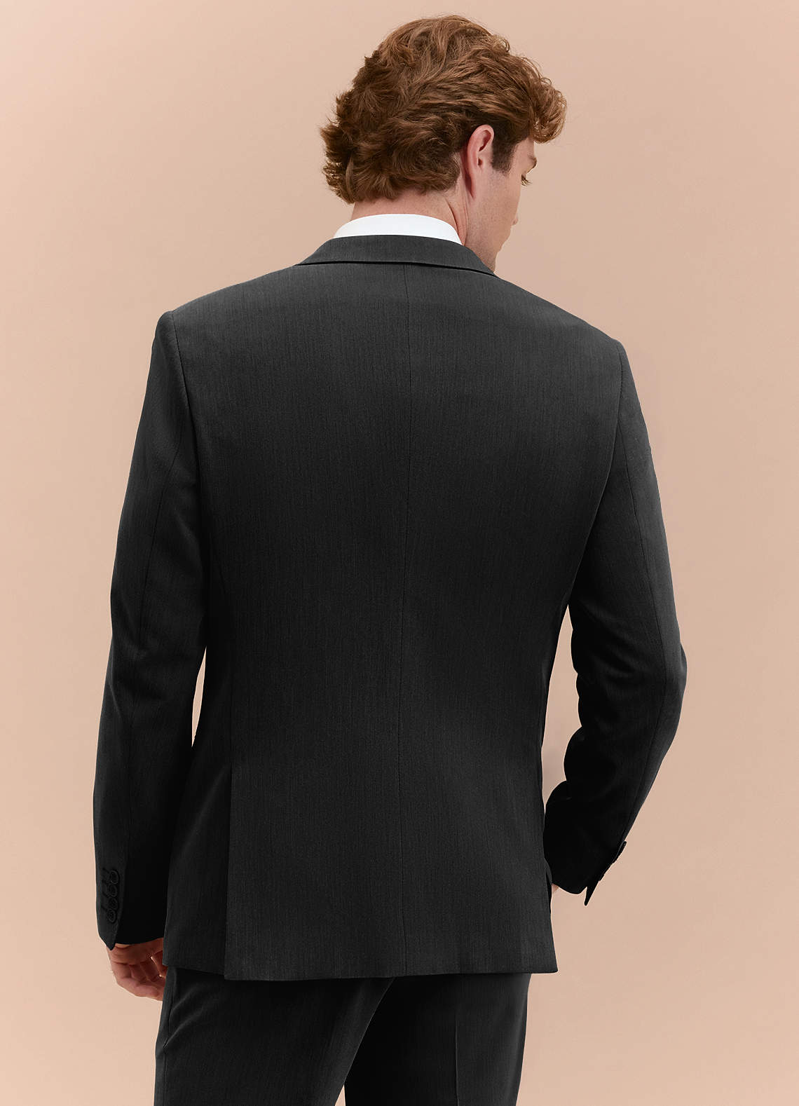 front William Black Comfort Blend  Suit Jacket