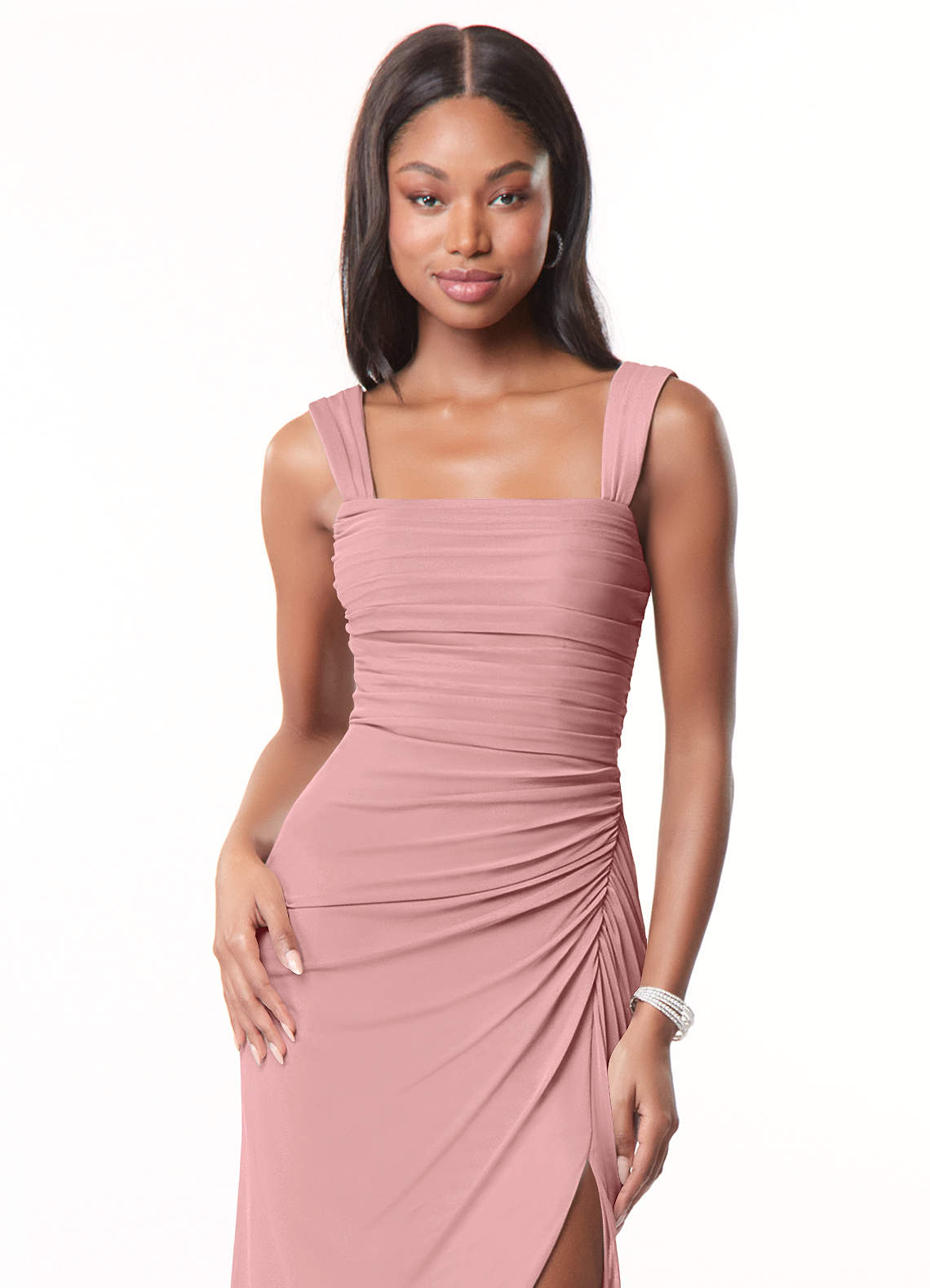 Azazie Jesaphine Dusty Rose Bridesmaid Dresses | Azazie