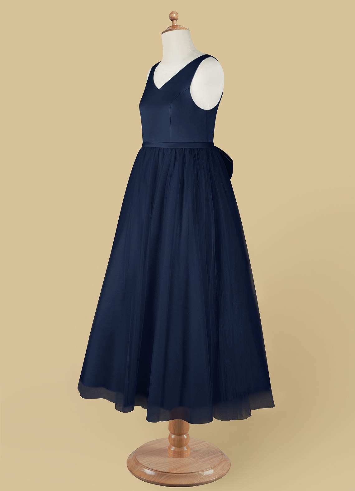 navy blue dresses kids Kids Lace Tulle Navy Blue Party Dress GACH053
