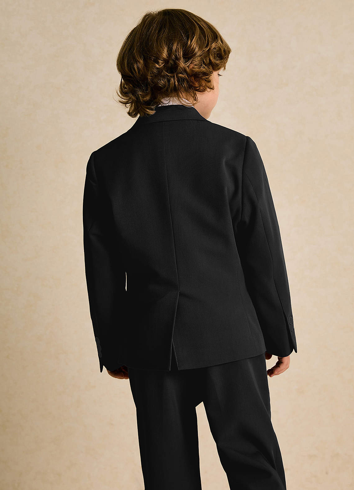 front Oliver Boys Black 3-Piece Suit