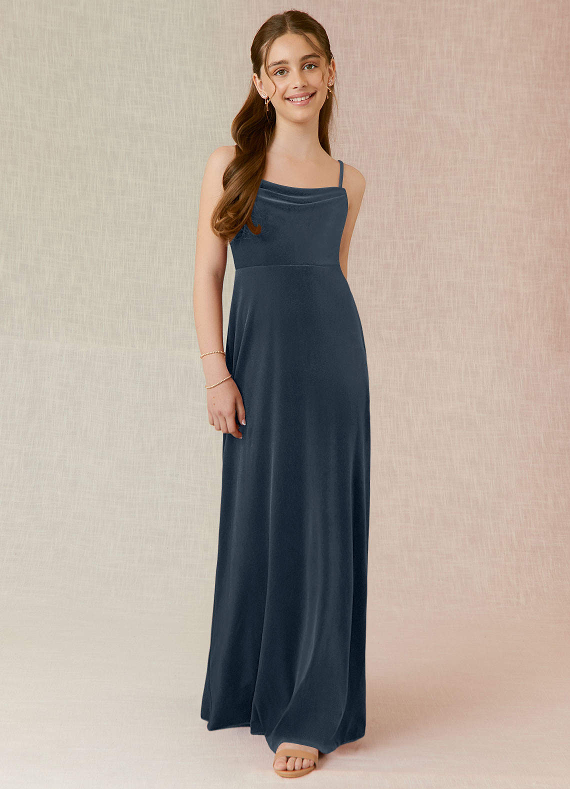 french blue bridesmaid dresses