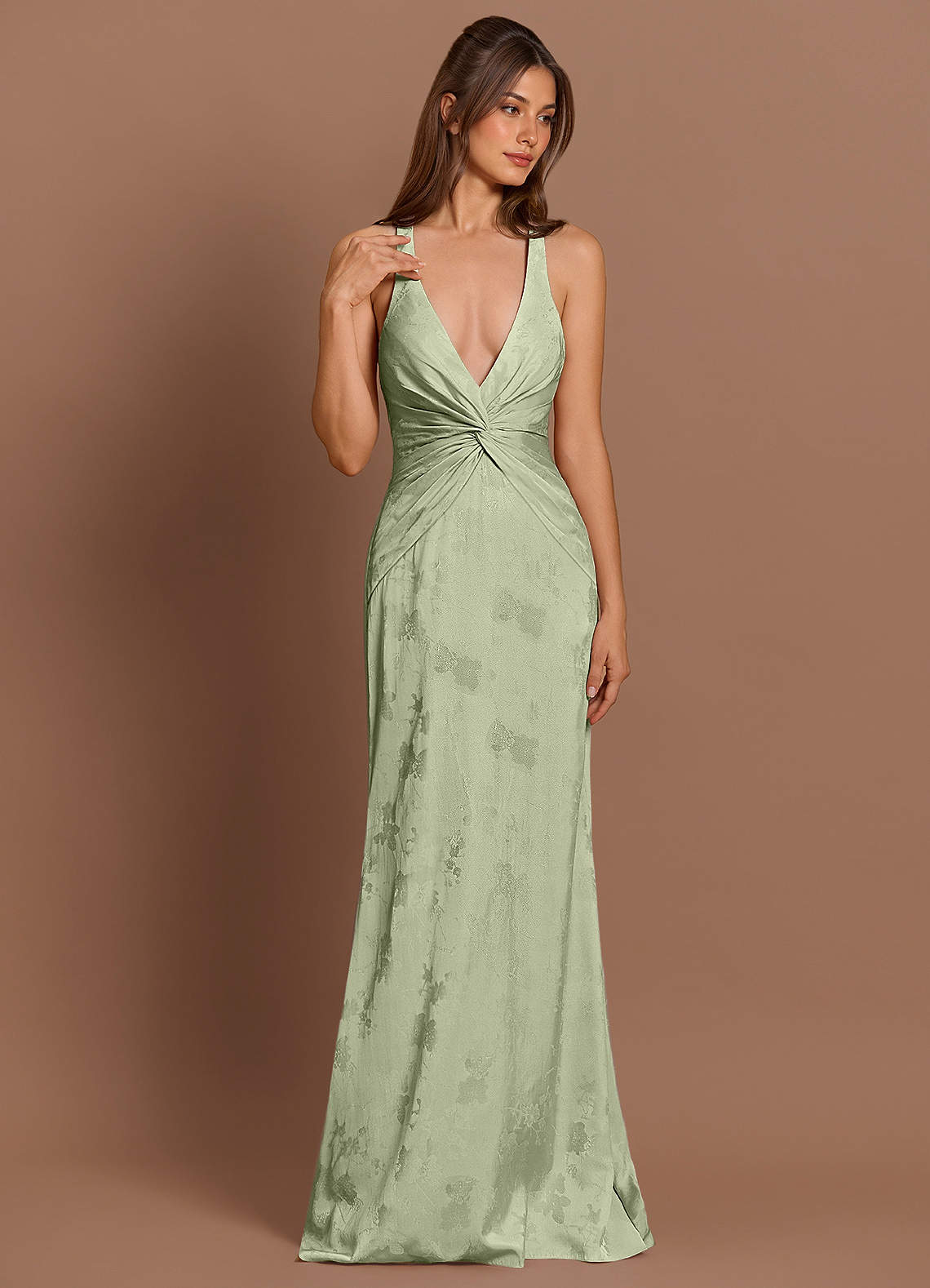 Ilaria Light Green Maxi Dress Ready to Ship | Azazie