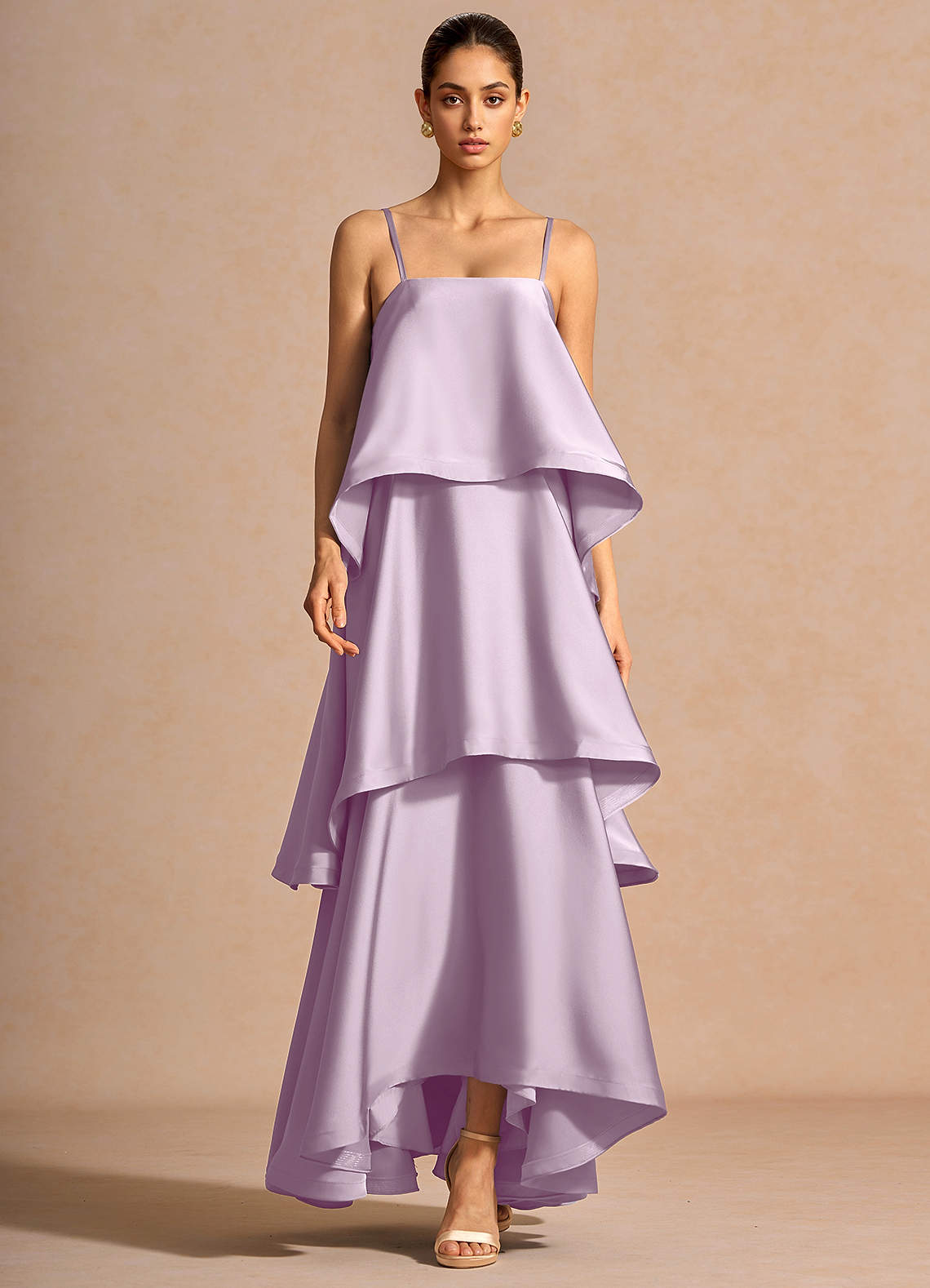 Azazie Plus Size Floor-Length Maxi Dresses Waistless Wedding Guest Formal Semi-Formal Dresses Straight Ruffles Frosted Lilac Azazie Plus Size Floor-Length Maxi Dresses Waistless Wedding Guest Formal Semi-Formal Dresses Straight Ruffles Frosted Lilac