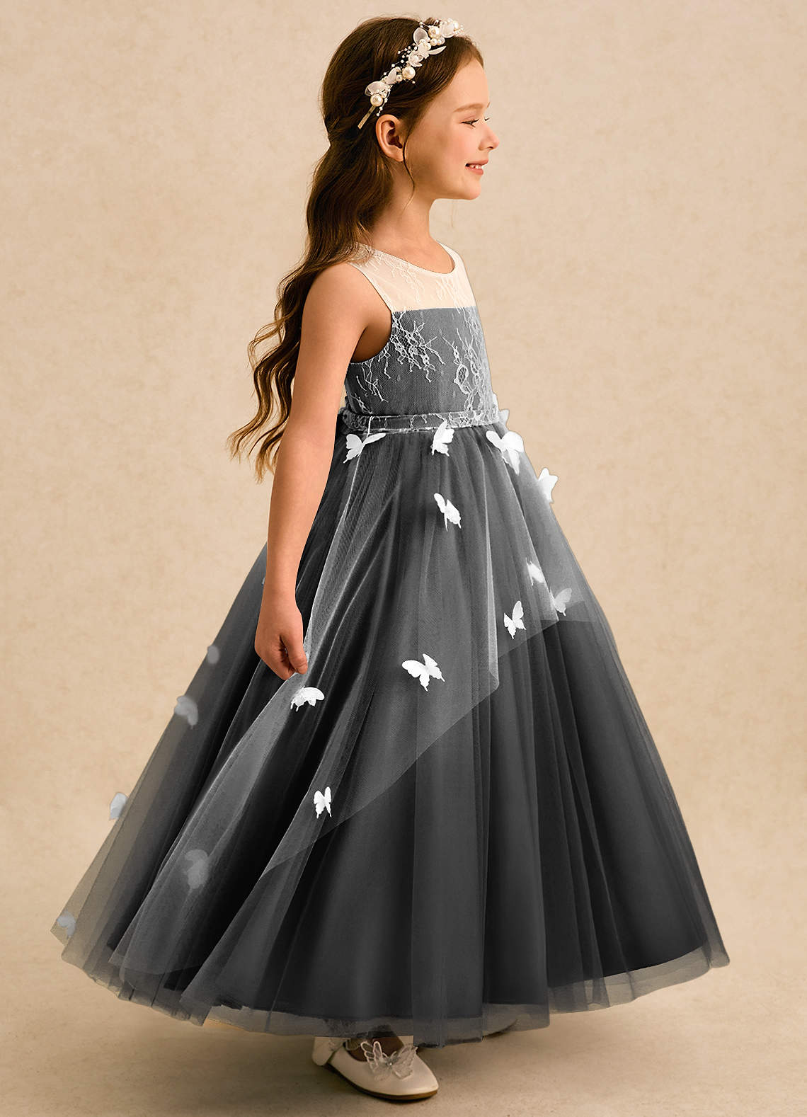 plus size formal holiday dresses VOUIAO Women Wedding Guest Prom Dress Brown L organza prom dress for girls main image 0