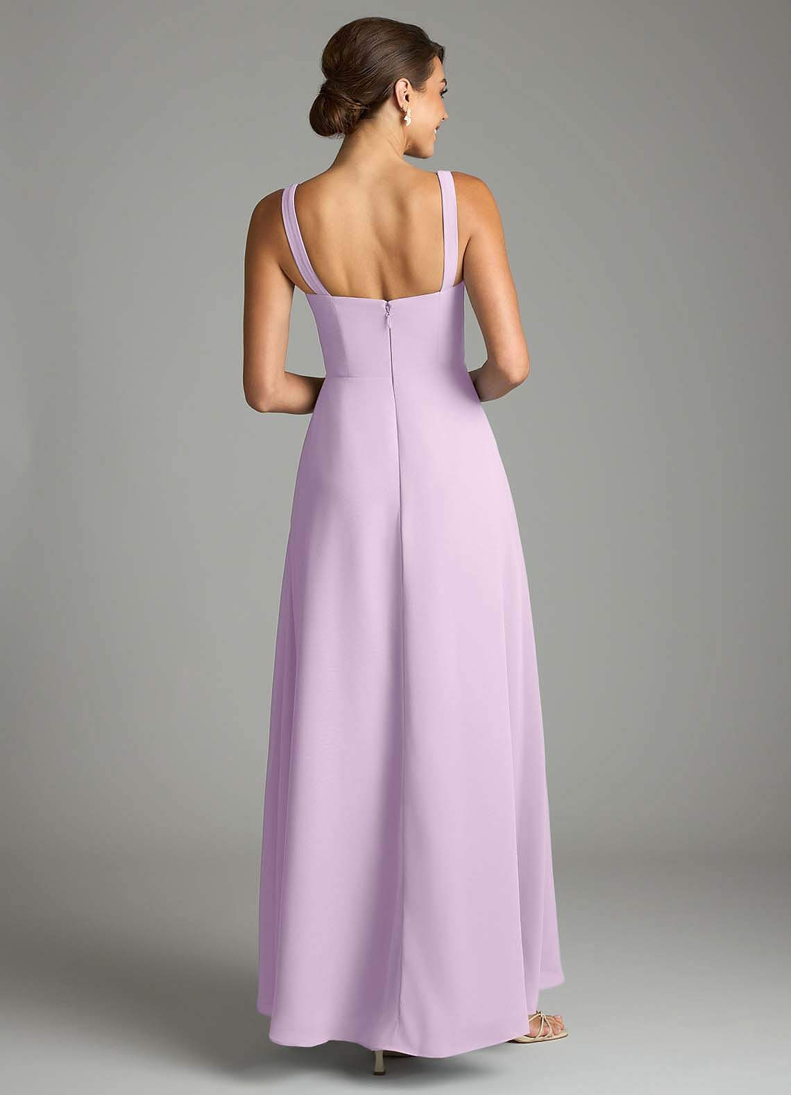 Azazie Debra Frosted Lilac Chiffon Bridesmaid Dresses | Azazie