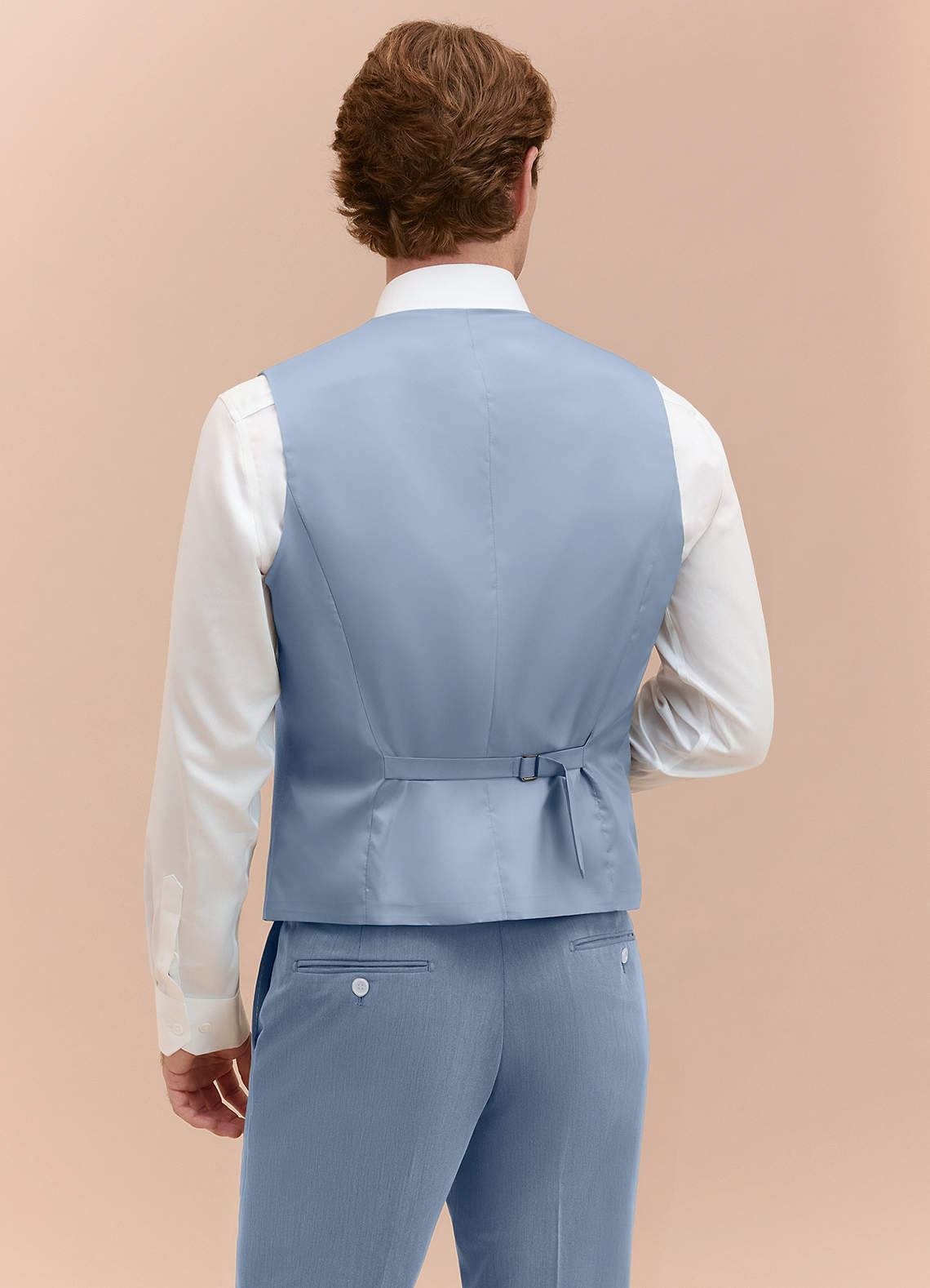 front William Bleu Poussiéreux Gilet de costume