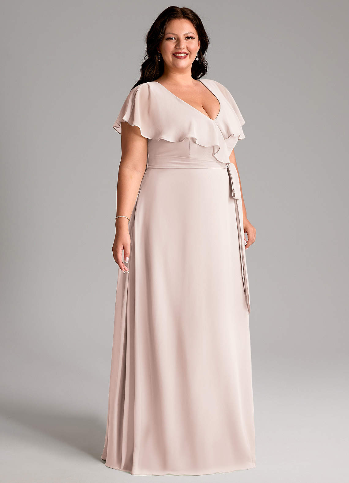 Azazie Lainey Rose Petal Chiffon Bridesmaid Dresses | Azazie Azazie Lainey Rose Petal Chiffon Bridesmaid Dresses | Azazie