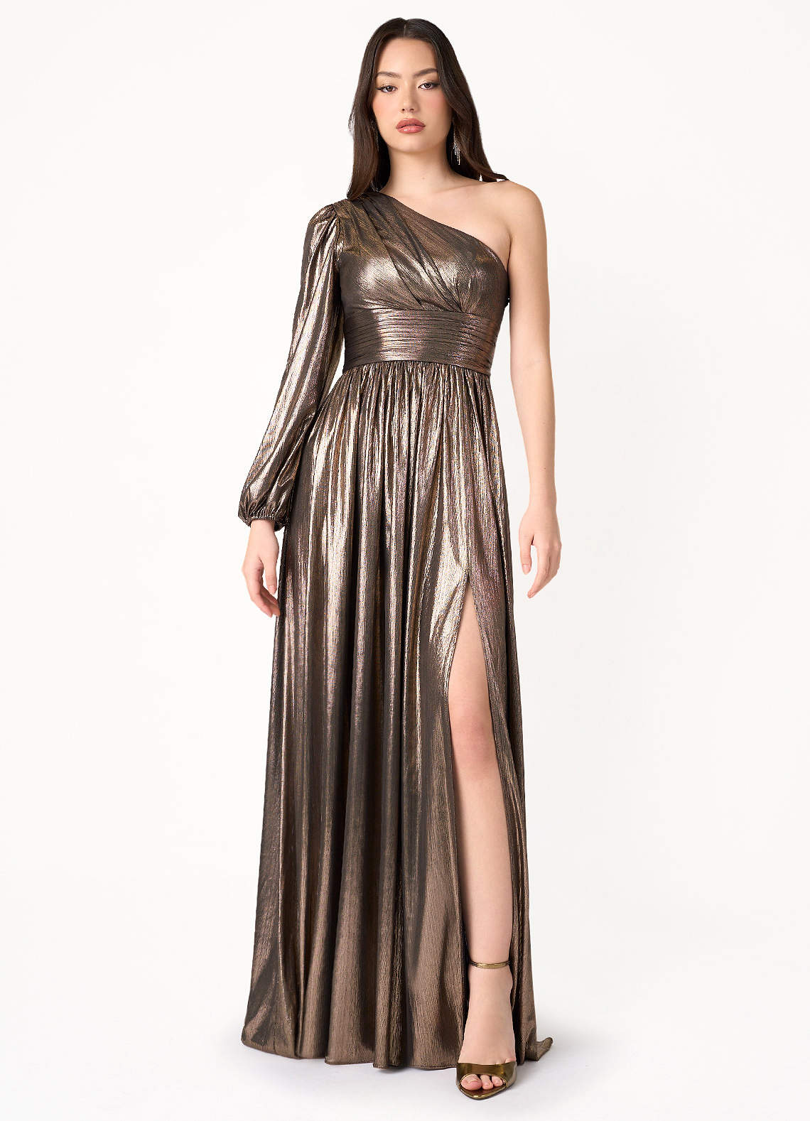 Hera Bronze Disco Gown image1