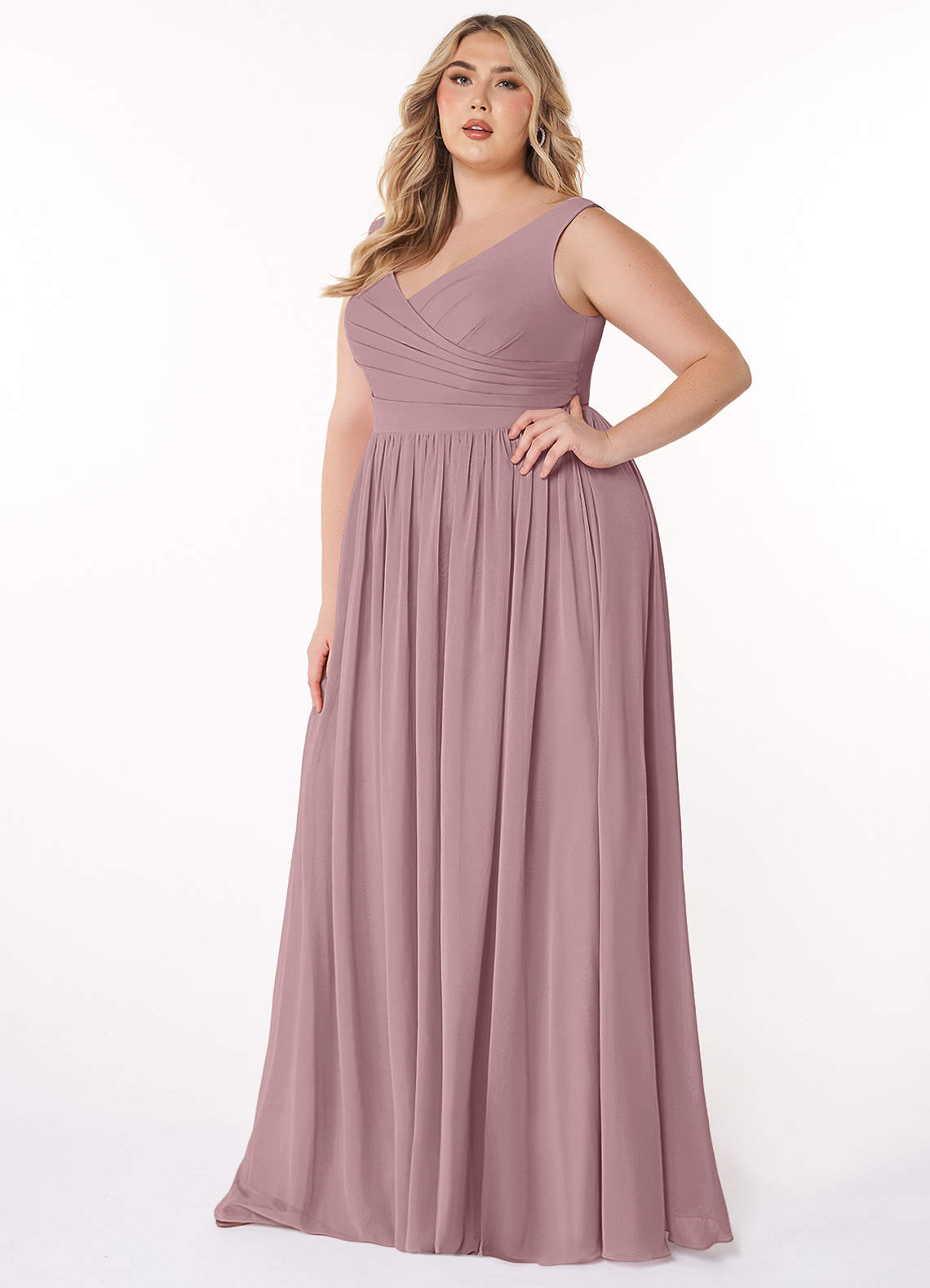 Azazie Keyla Dusty Rose Bridesmaid Dresses | Azazie