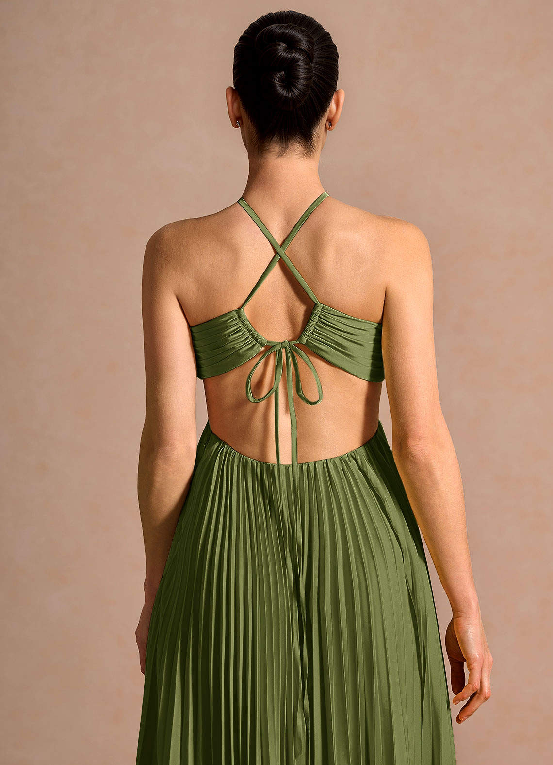 Josephine Olive Maxi Dress | Azazie