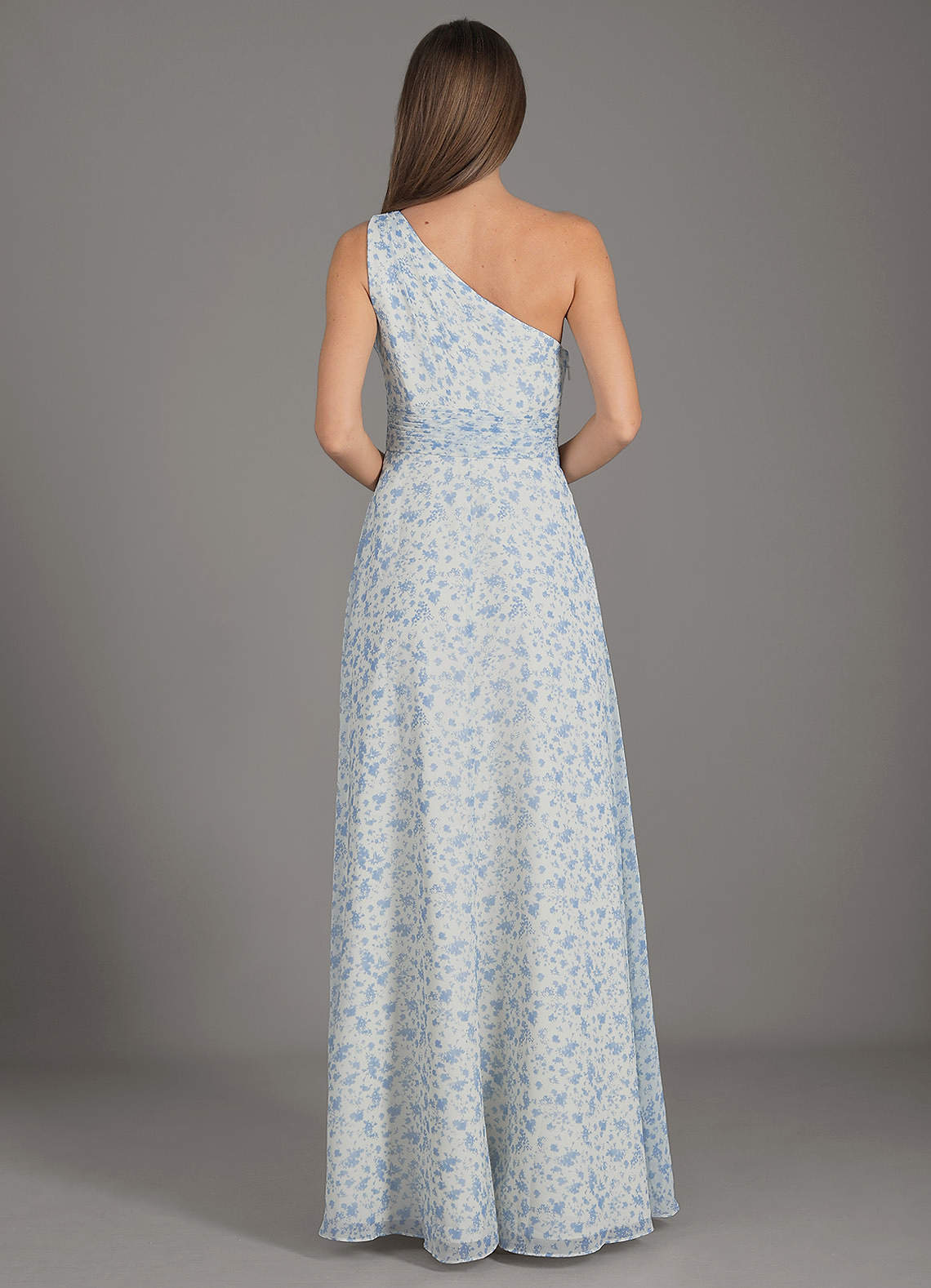 Azazie Dallas Blue And White Ditsy Floral Bridesmaid Dresses Azazie