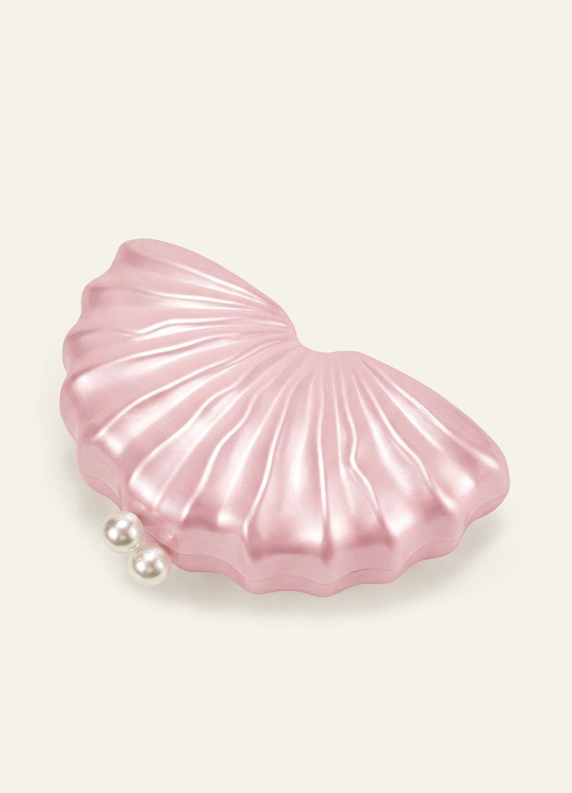 front Pearl Shell Acrylic Clutch Bag