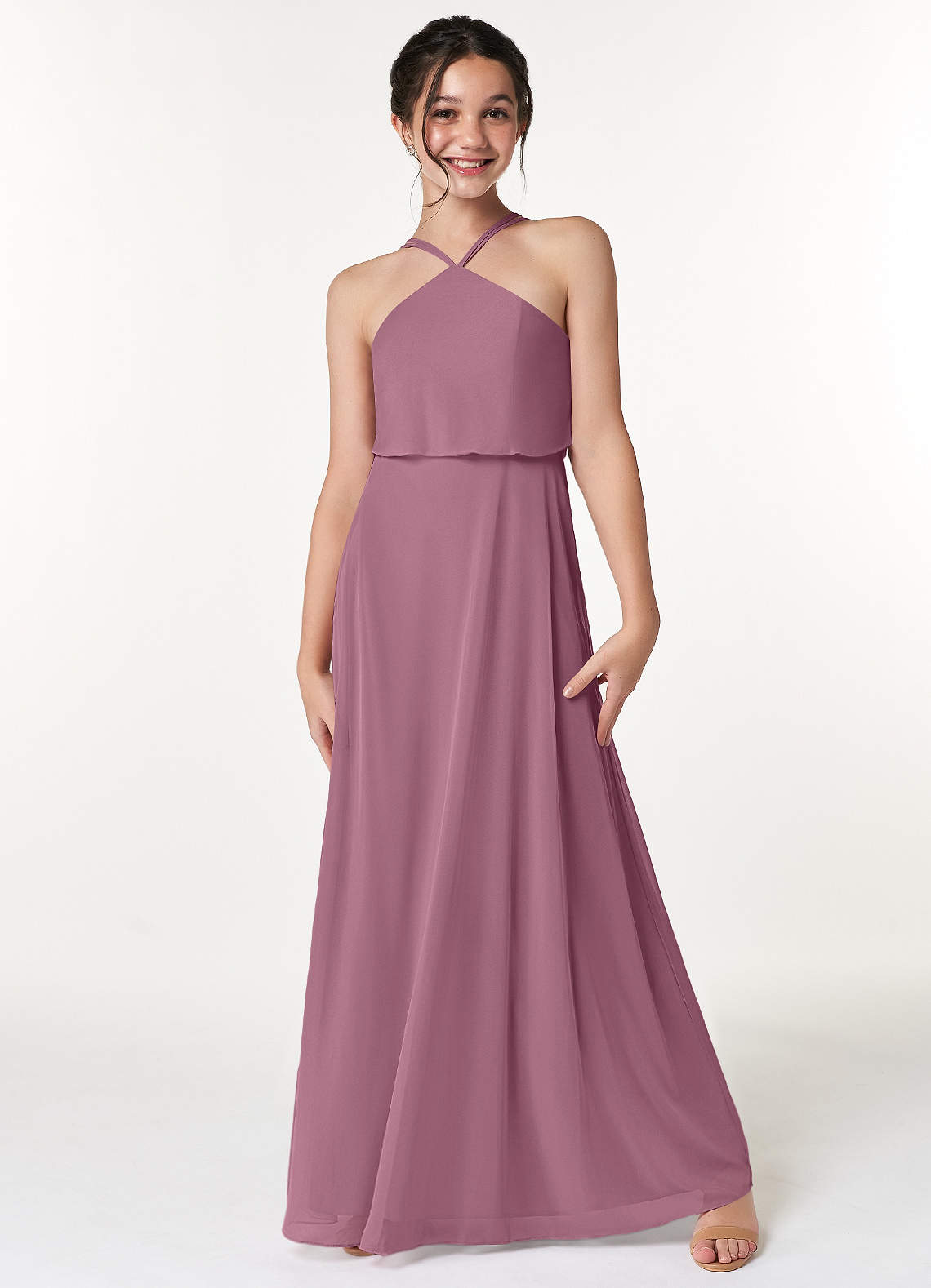 Azazie vintage clearance mauve dress