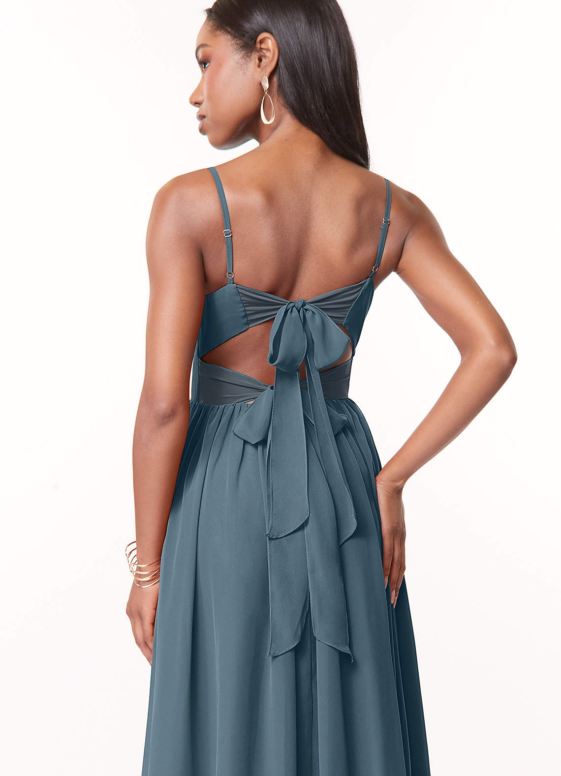 azazie twilight blue dress A-Line V-Neck Floor-Length Chiffon Bridesmaid Dresses Serelisse – Striped backless Summer25 Size:AU16 US12 Twilight Dance is a