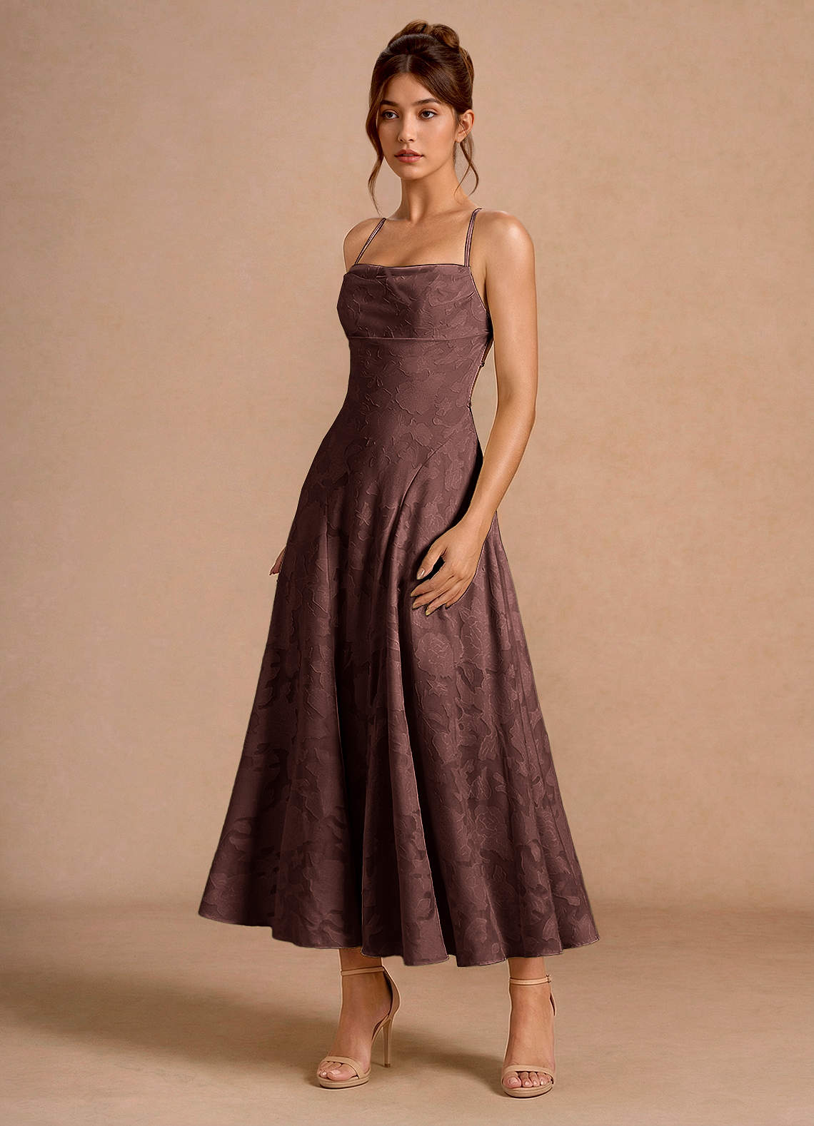 Vestido Moca Coco Largo Irelia image4