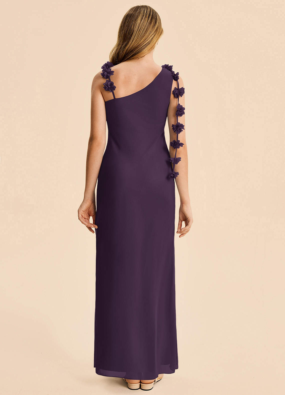 plum junior bridesmaid dresses Azazie Sia shoulder straps adorned with SID-HONEY05 AMAZING Vintage Pin Up Color:Black/white